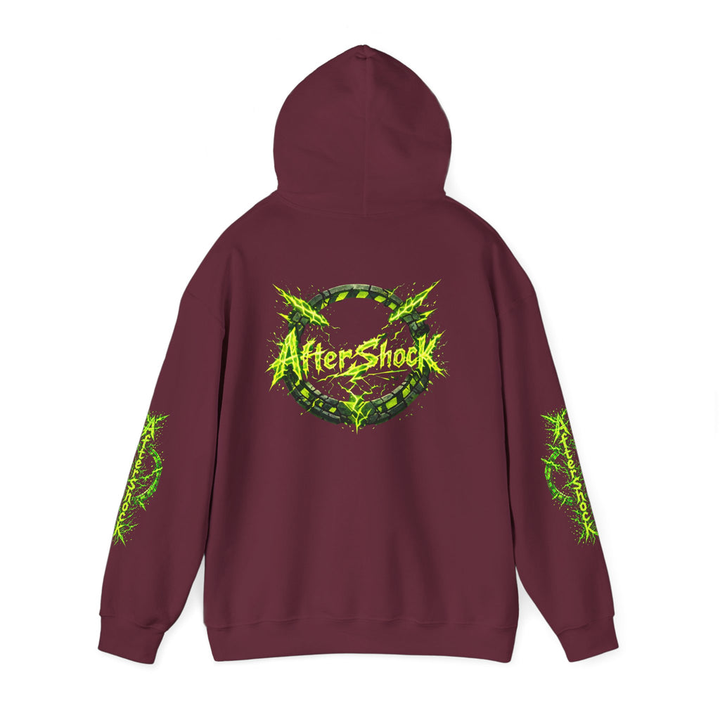 AfterShock Neon Green Circle Logo Hoodie