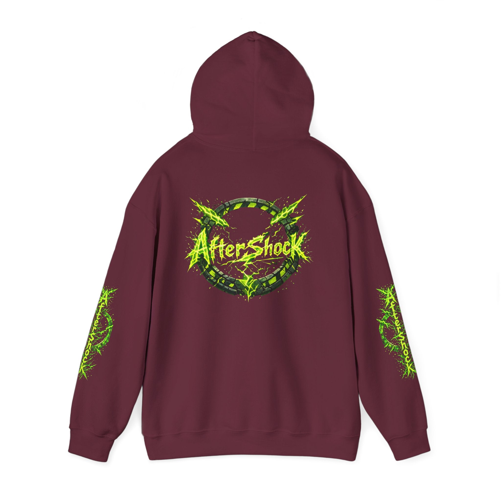 AfterShock Neon Green Circle Logo Hoodie
