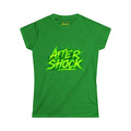 Aftershock Graphic Tee — Neon Green Grunge Women's T-Shirt