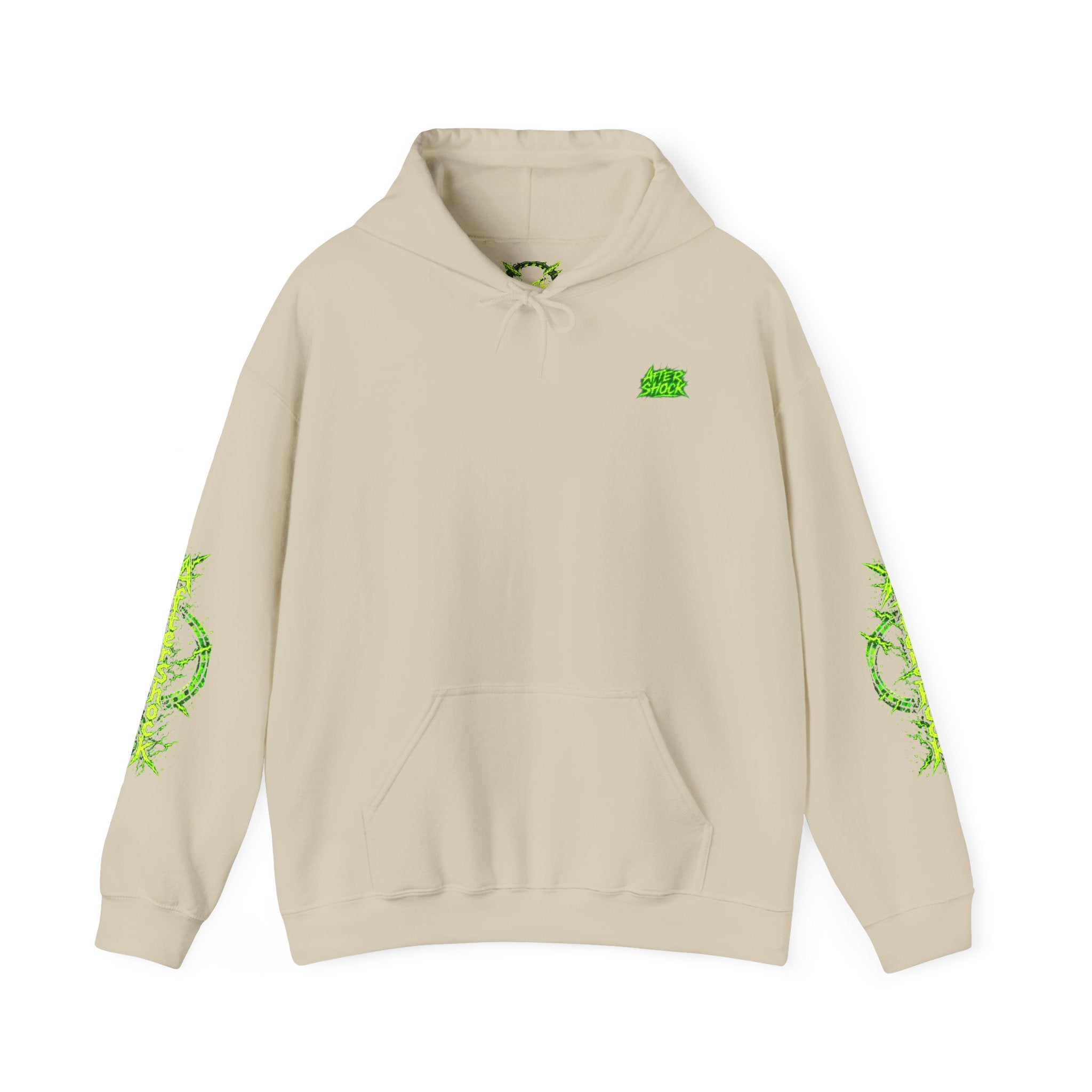 AfterShock Neon Green Circle Logo Hoodie