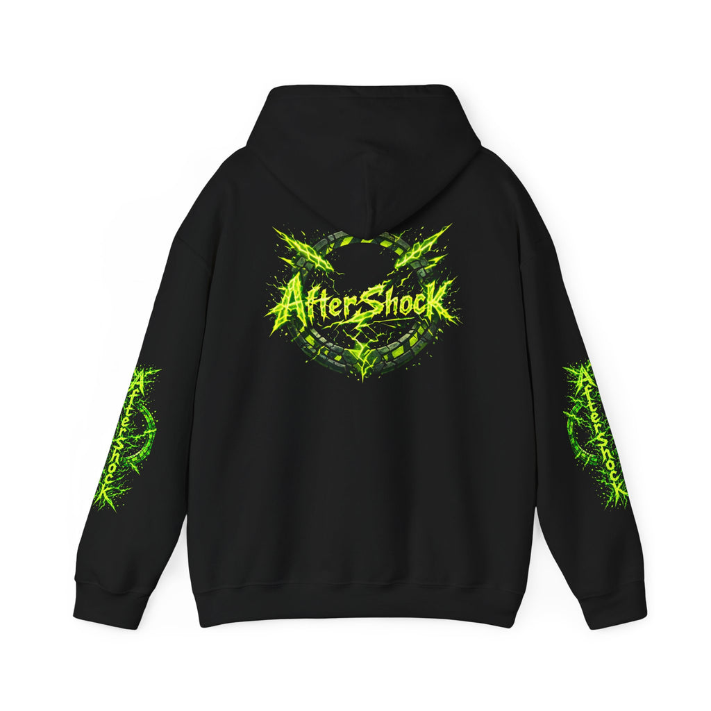 AfterShock Neon Green Circle Logo Hoodie