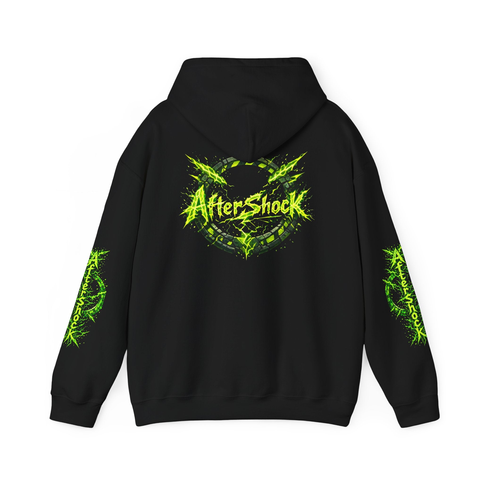 AfterShock Neon Green Circle Logo Hoodie