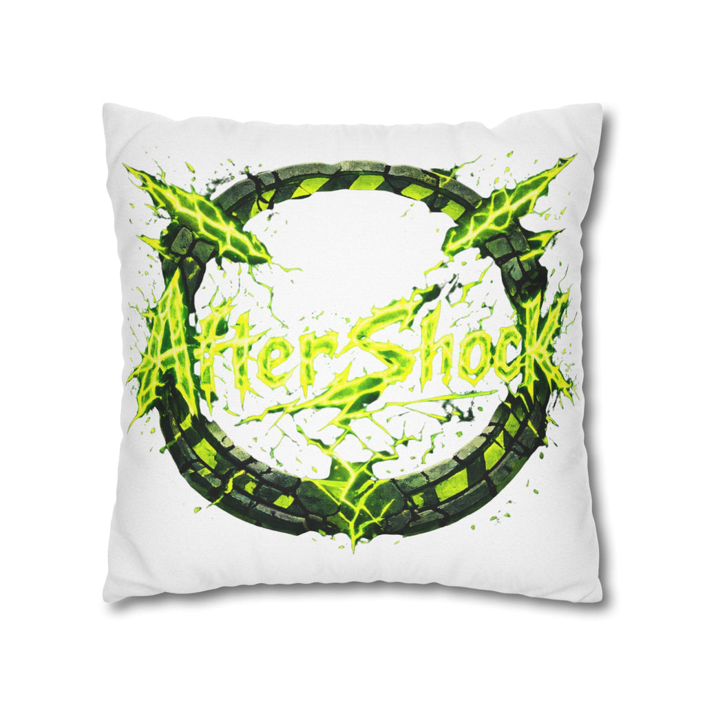 AfterShock Neon Lightning Circle Pillowcase — Spun Polyester Square Throw Pillow Cover