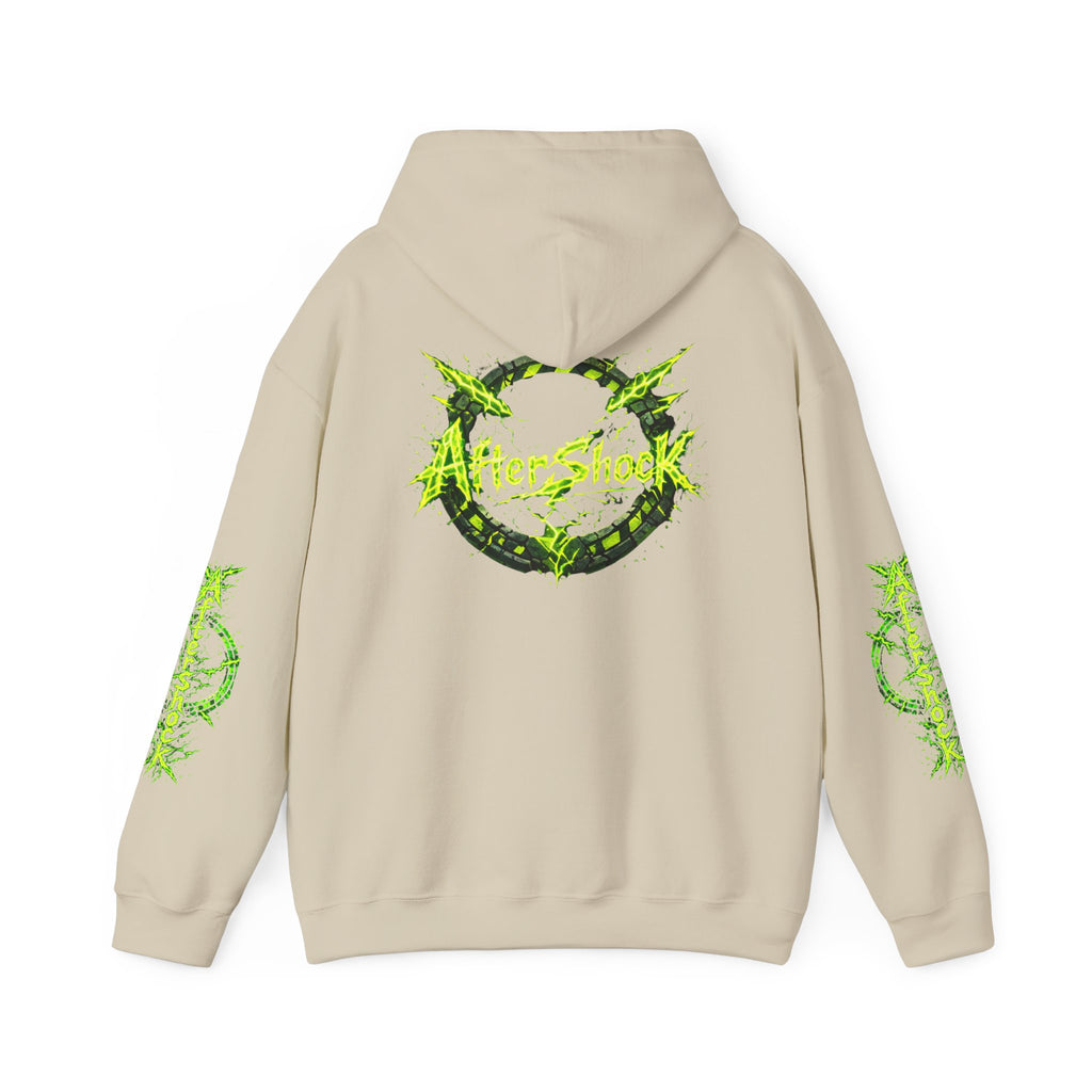 AfterShock Neon Green Circle Logo Hoodie