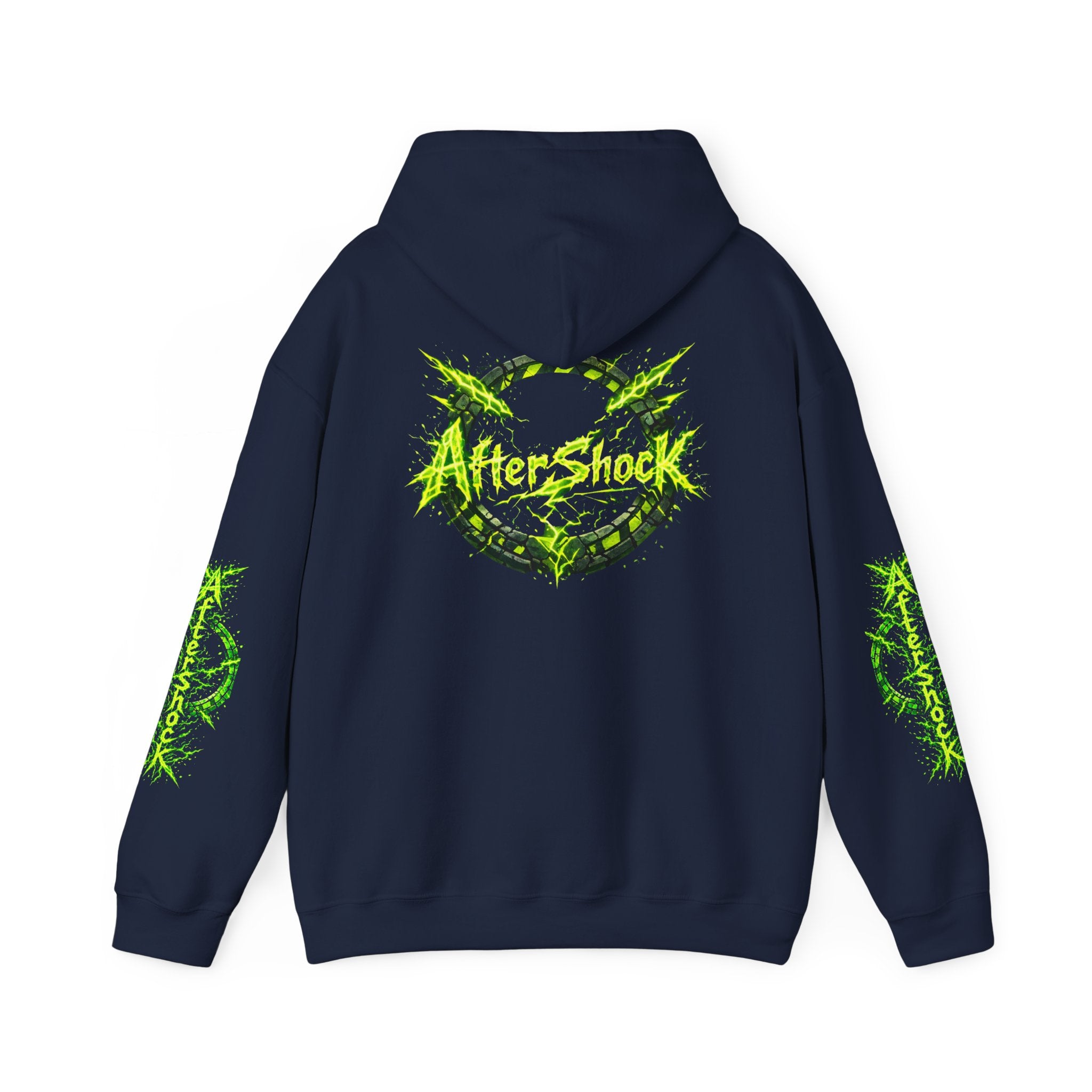 AfterShock Neon Green Circle Logo Hoodie