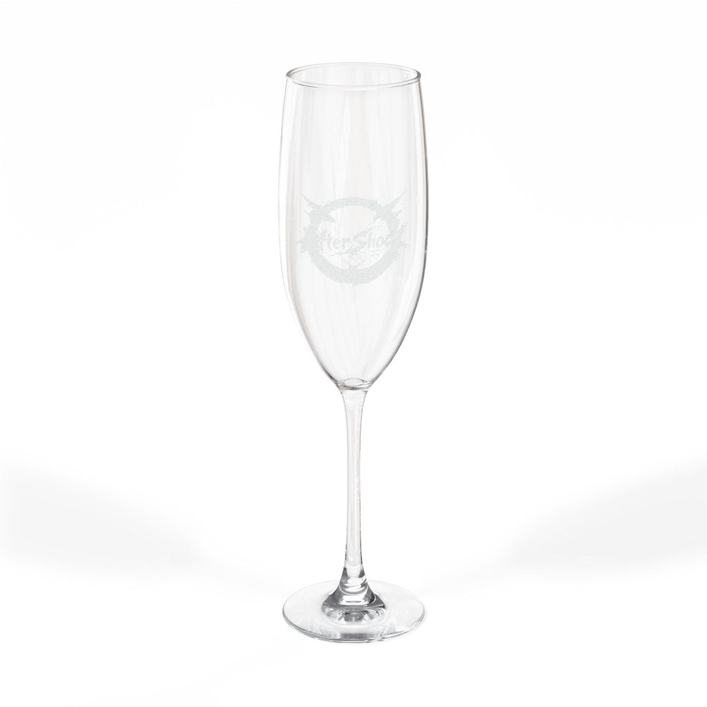 Engraved 8oz Champagne Flute – Personalized Wedding & Toast Glass