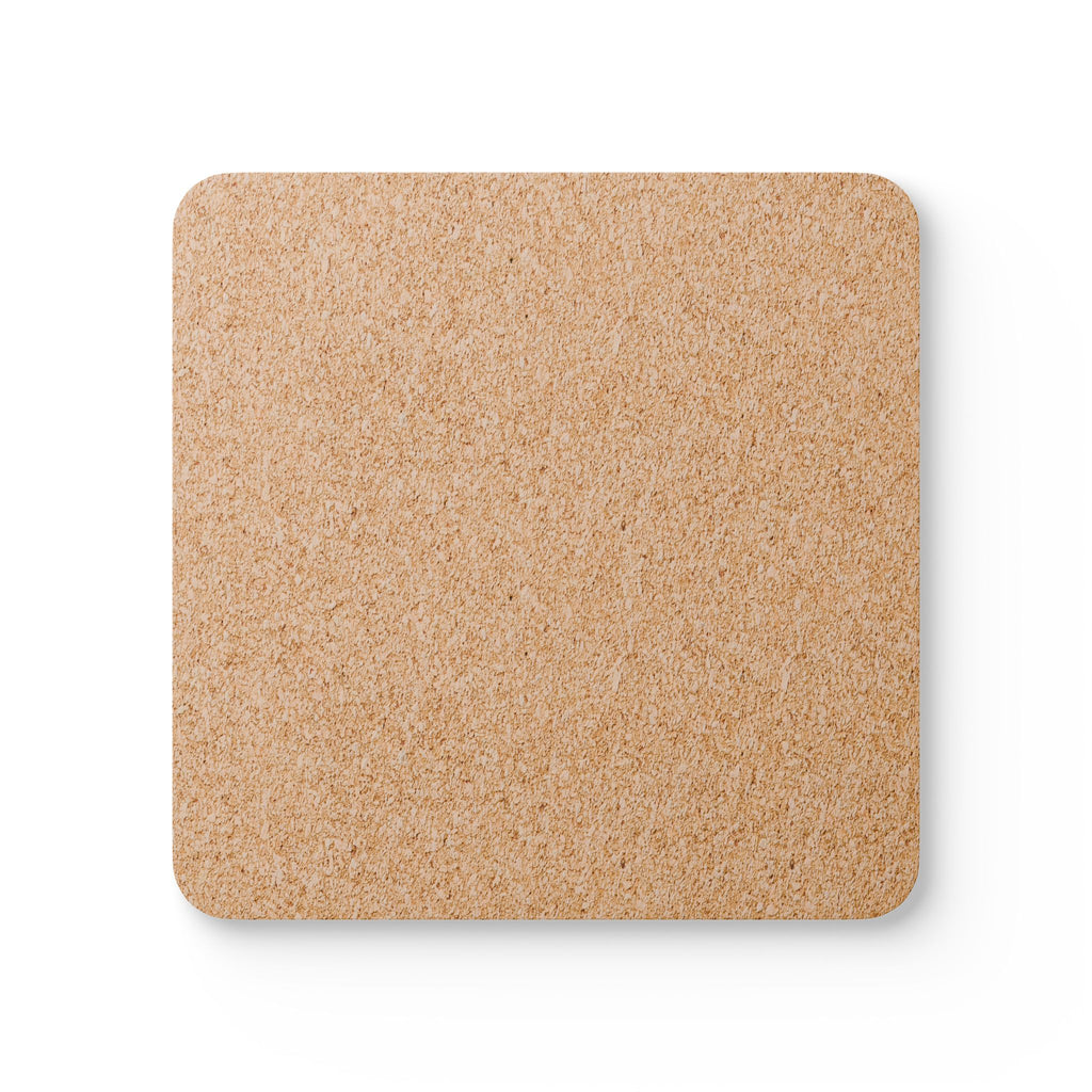 Aftershock Neon Logo Cork Coaster Set — 4-Pack Drink Coasters