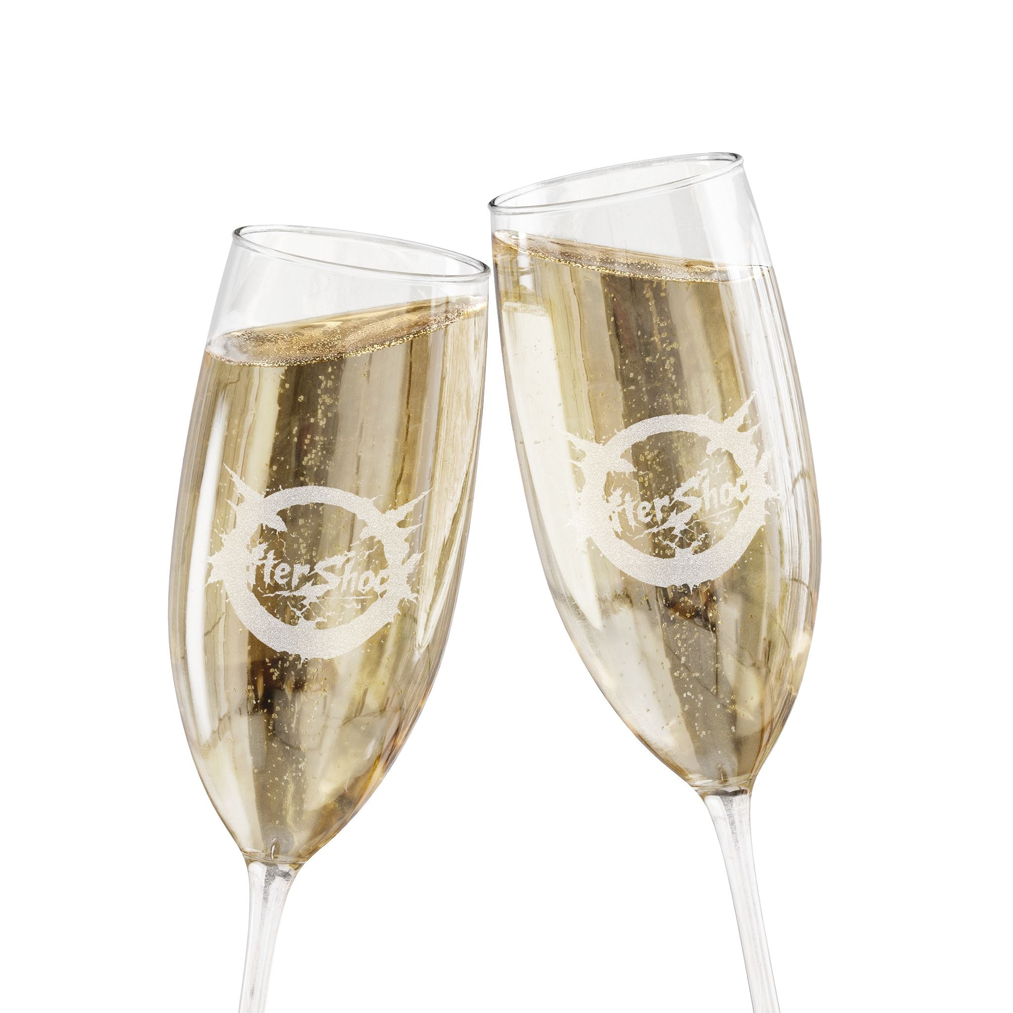 Engraved 8oz Champagne Flute – Personalized Wedding & Toast Glass