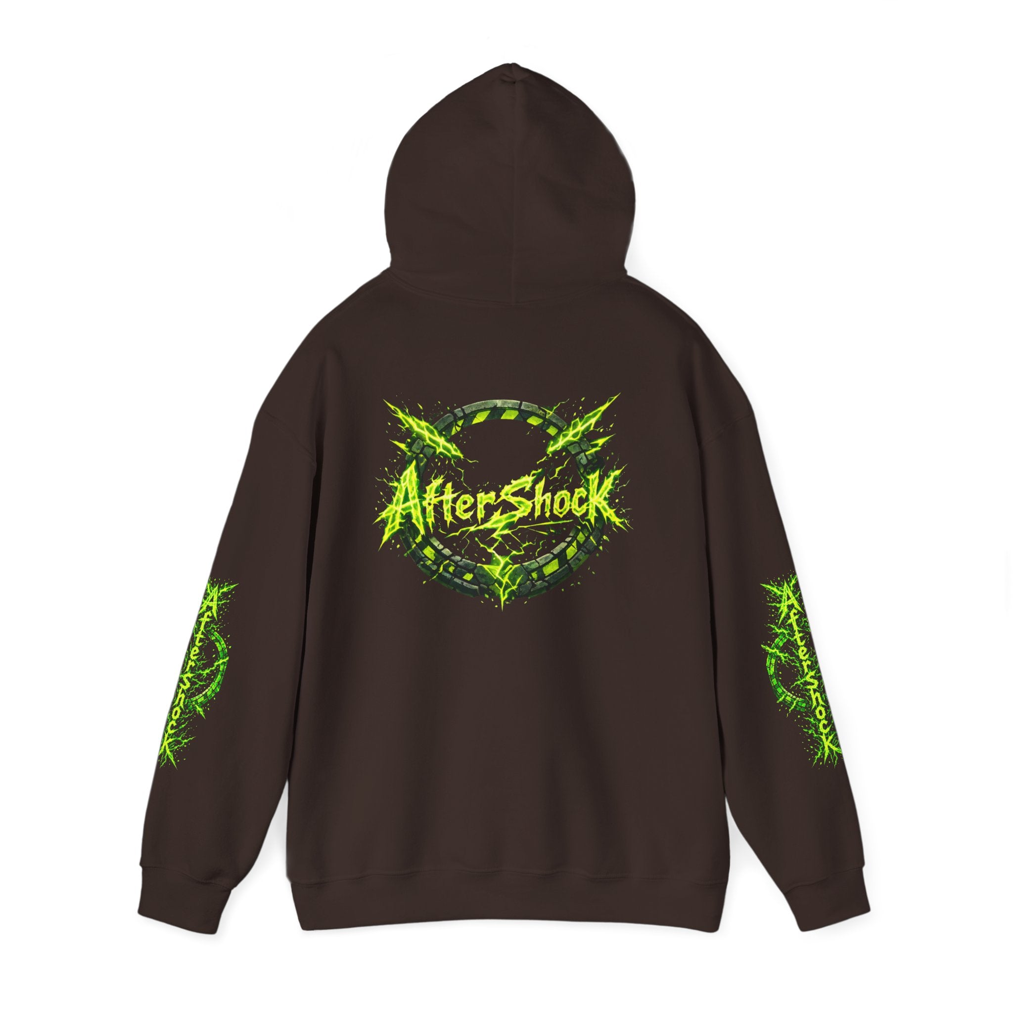 AfterShock Neon Green Circle Logo Hoodie