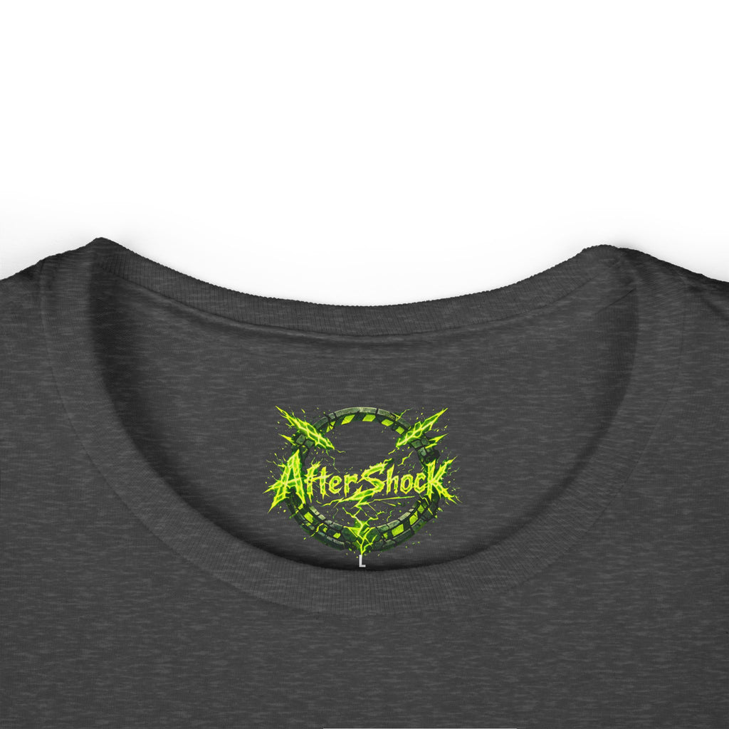 Aftershock Graphic Tee — Neon Green Grunge Women's T-Shirt