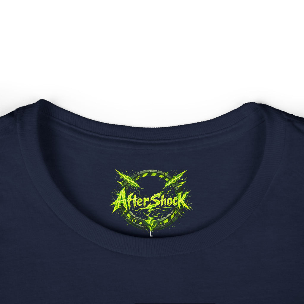 Aftershock Graphic Tee — Neon Green Grunge Women's T-Shirt