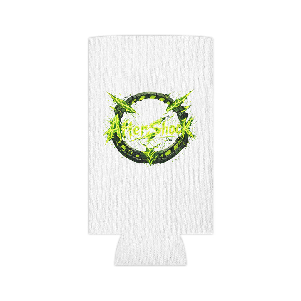 Can Cooler — Neon Green After Shock Logo Cooler (beer koozie)