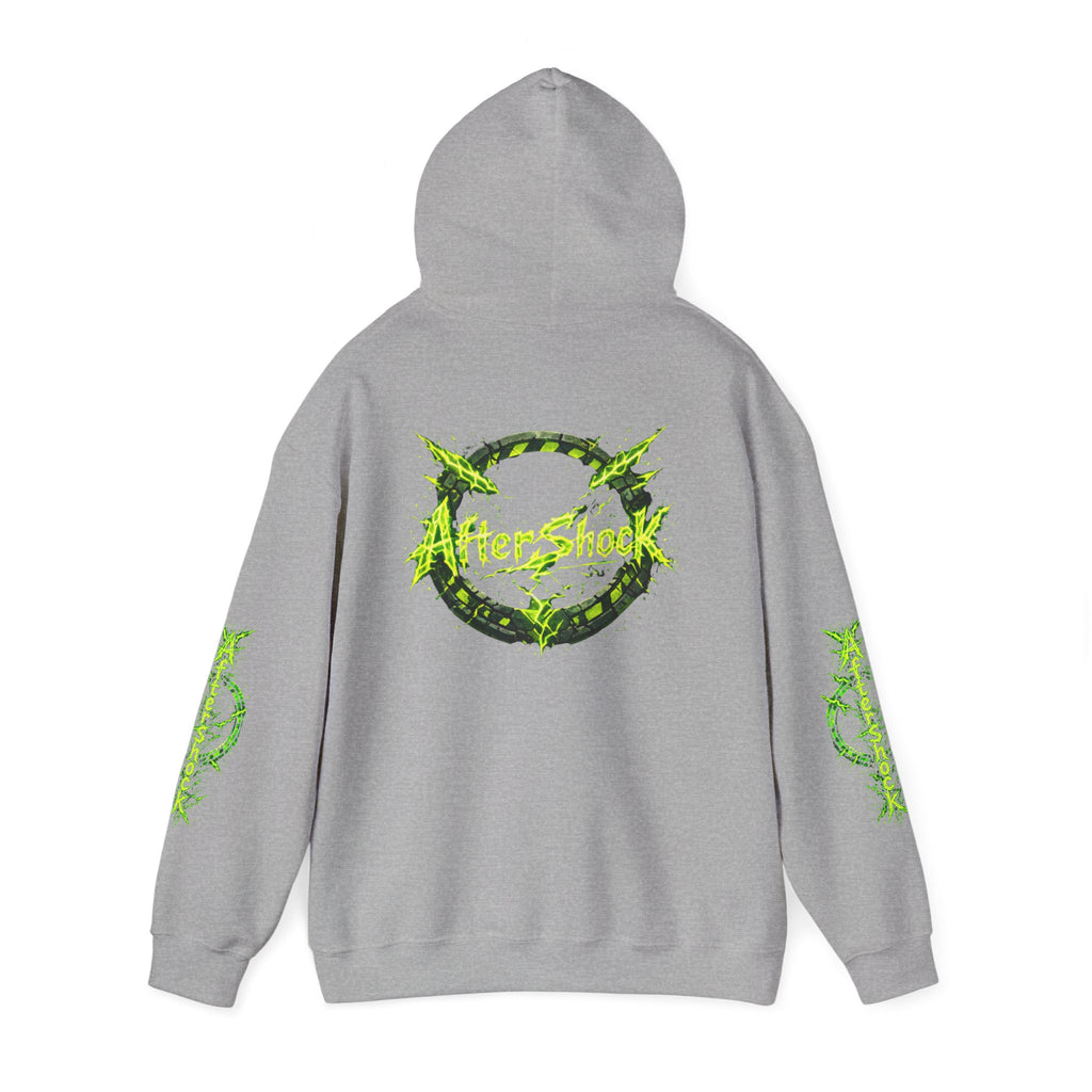 AfterShock Neon Green Circle Logo Hoodie