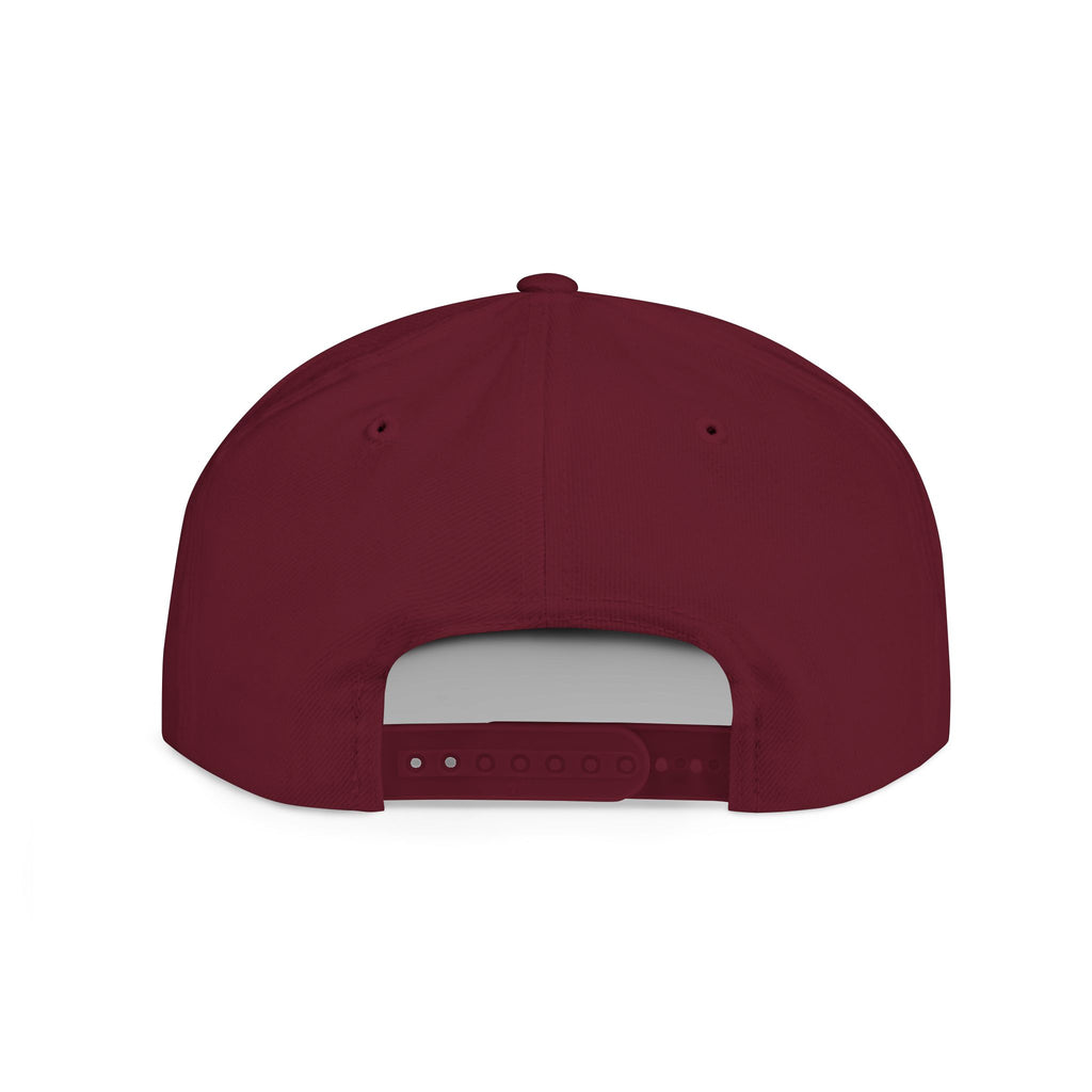 Flat Bill Snapback Hat — "Aftershock" Neon Splatter Streetwear Cap