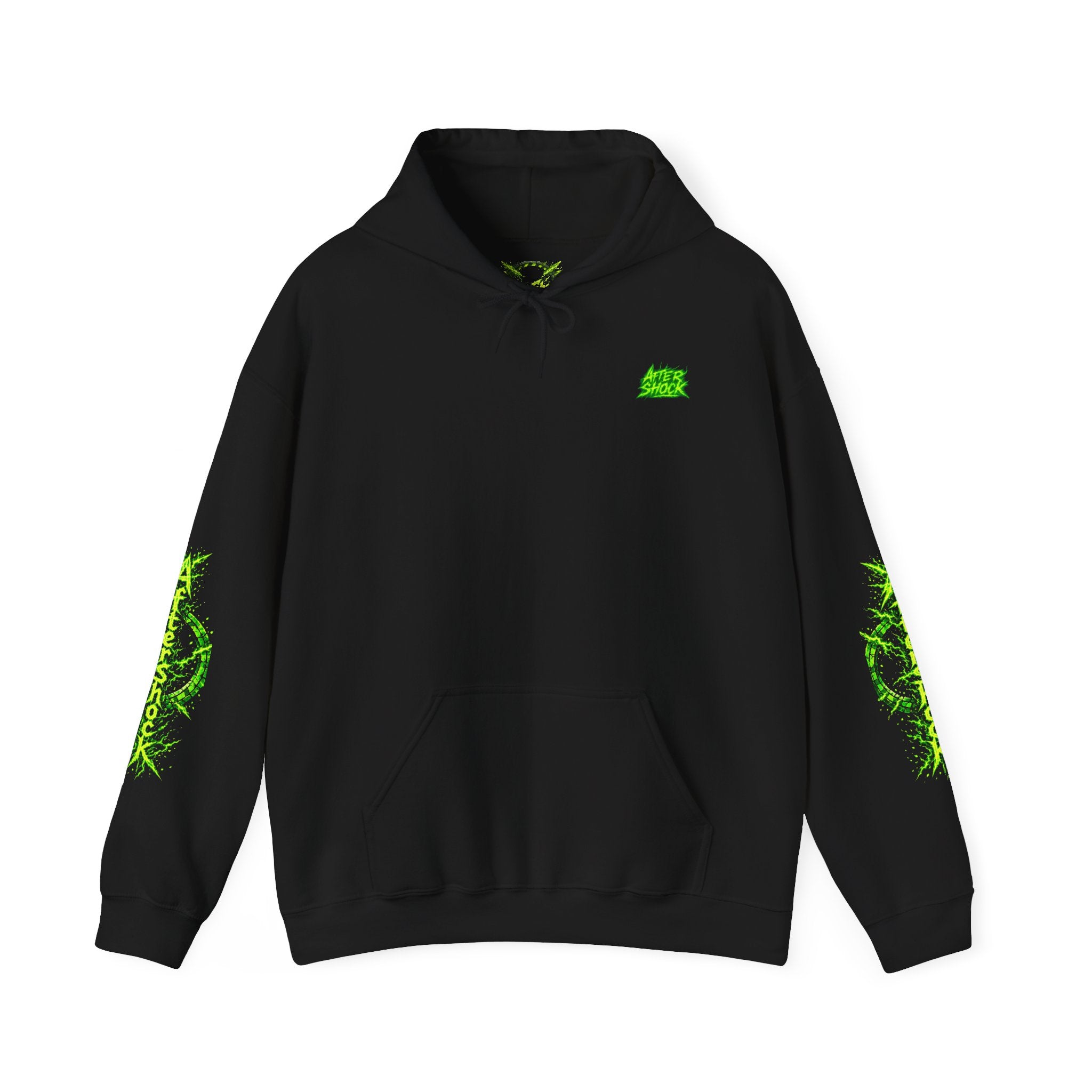 AfterShock Neon Green Circle Logo Hoodie