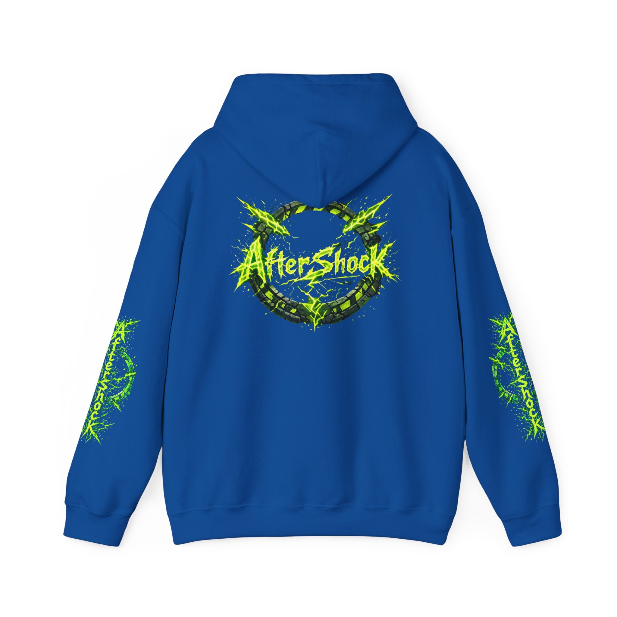 AfterShock Neon Green Circle Logo Hoodie