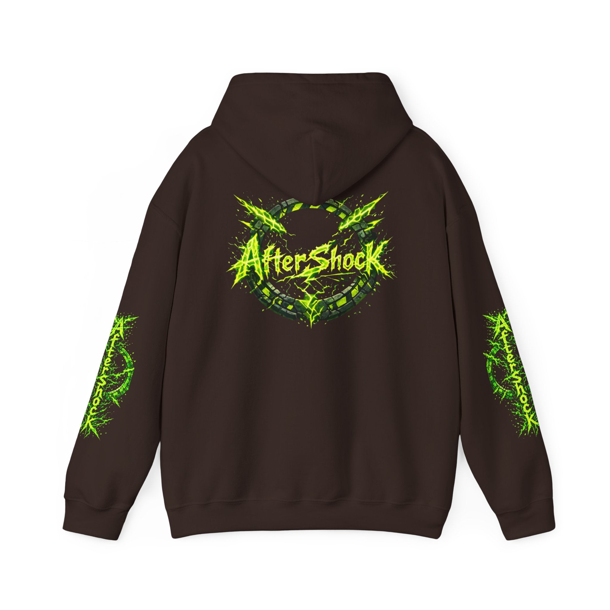 AfterShock Neon Green Circle Logo Hoodie