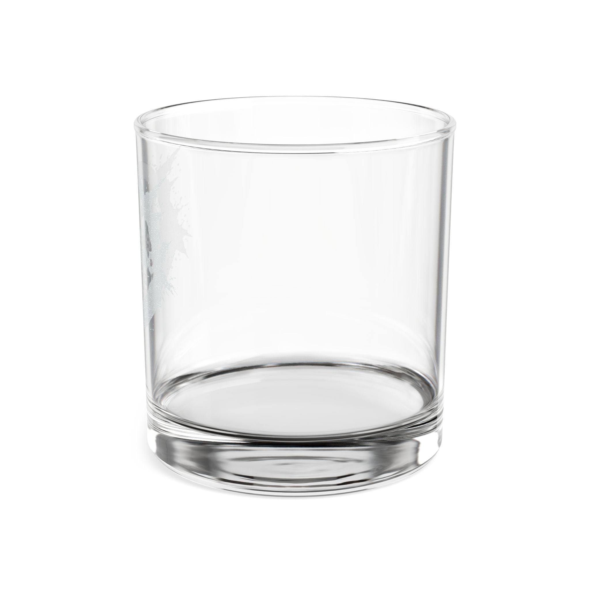 Engraved Whiskey Glass 10.5oz — Distressed Circular Logo Rocks Glass, Gift for Whiskey Lovers