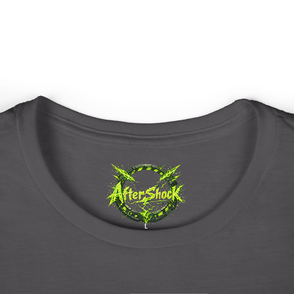 Aftershock Graphic Tee — Neon Green Grunge Women's T-Shirt