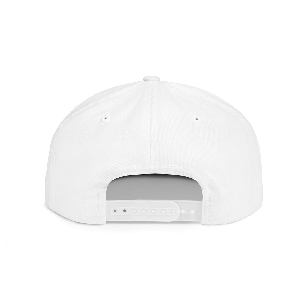Flat Bill Snapback Hat — "Aftershock" Neon Splatter Streetwear Cap
