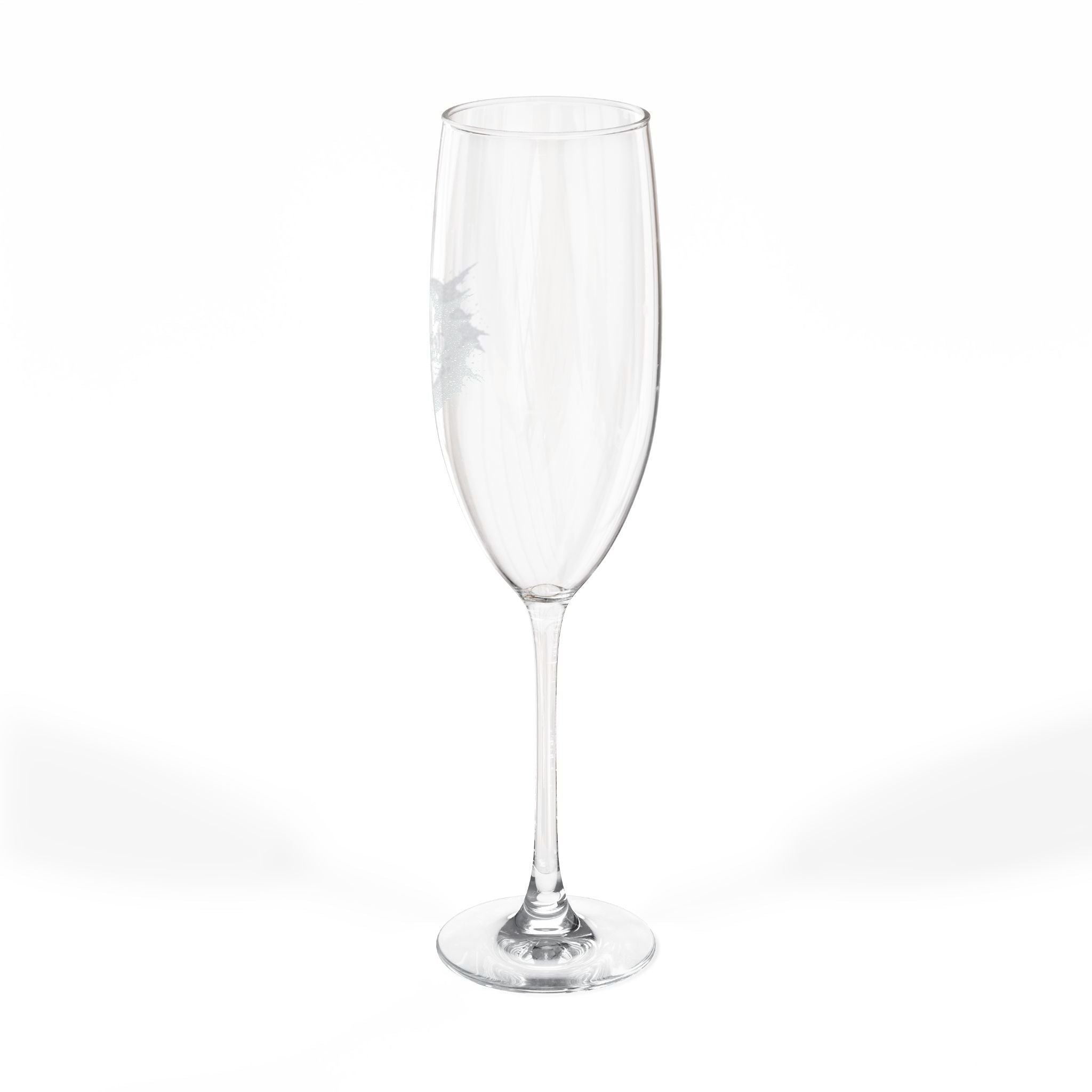 Engraved 8oz Champagne Flute – Personalized Wedding & Toast Glass