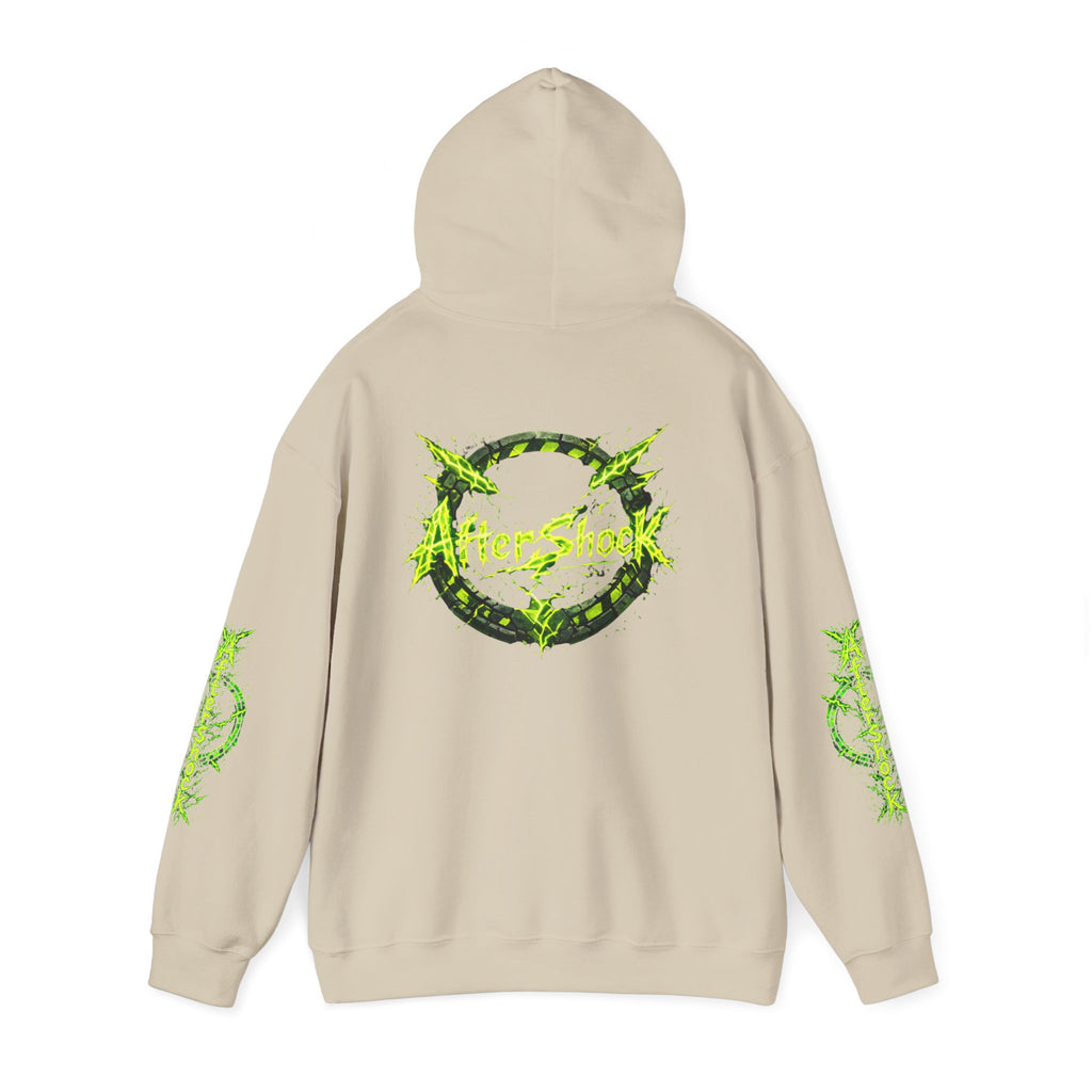 AfterShock Neon Green Circle Logo Hoodie
