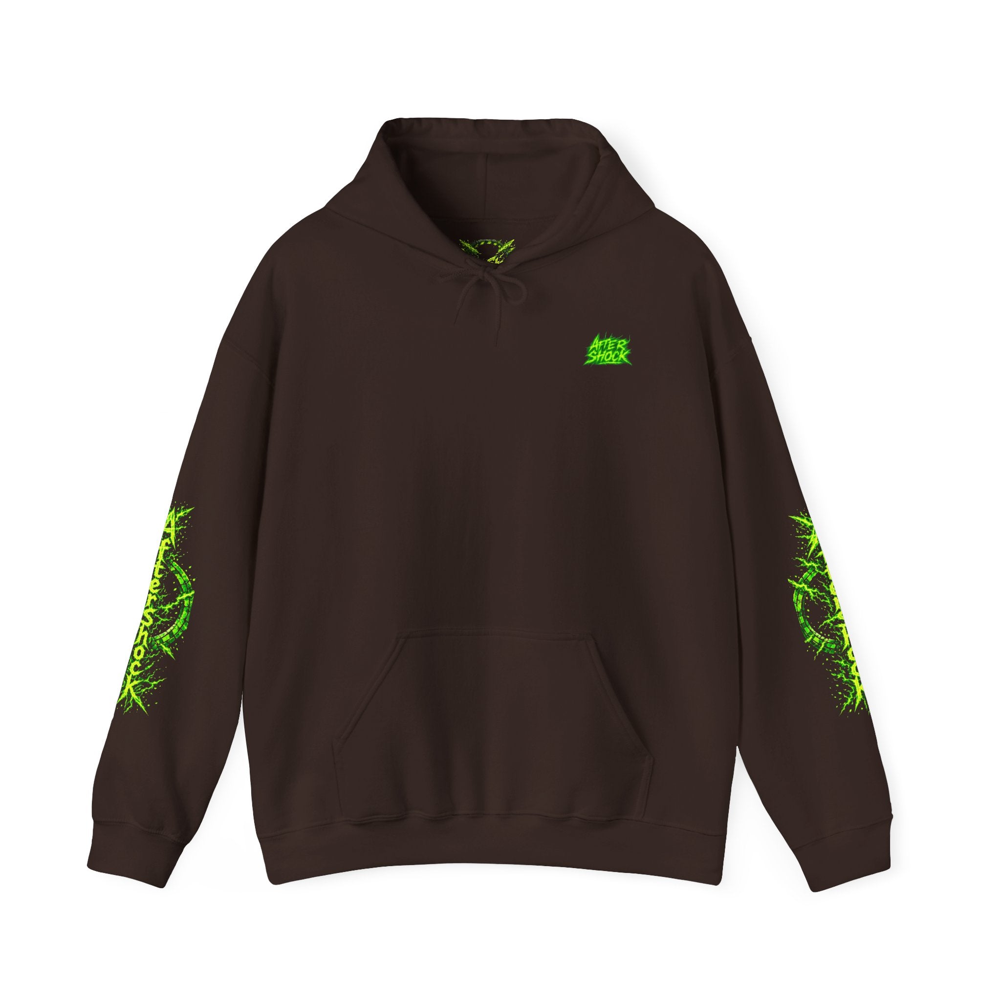 AfterShock Neon Green Circle Logo Hoodie
