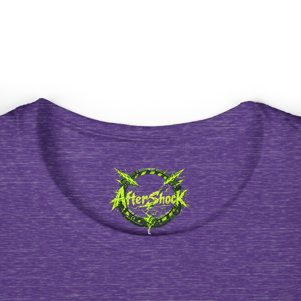 Aftershock Graphic Tee — Neon Green Grunge Women's T-Shirt