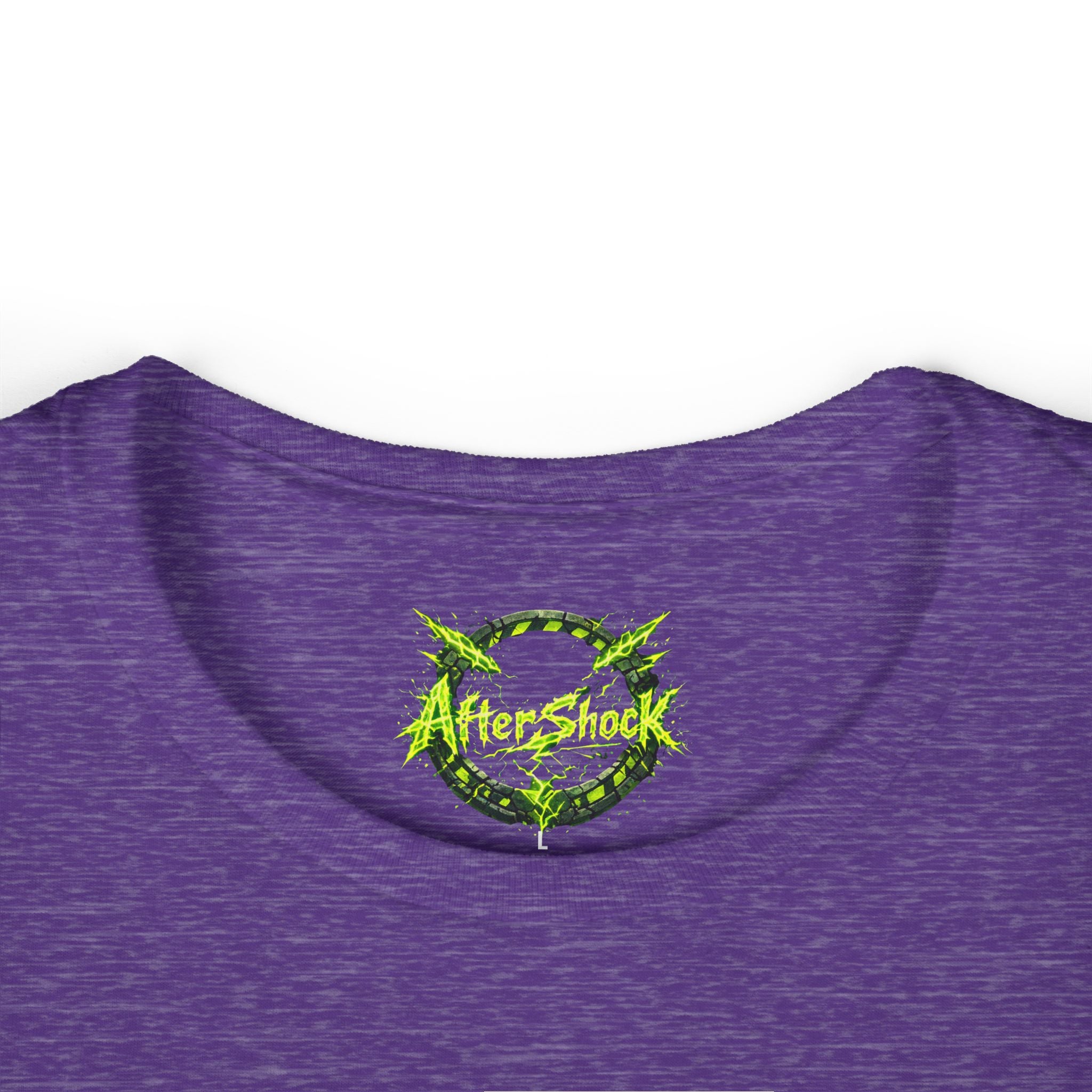 Aftershock Graphic Tee — Neon Green Grunge Women's T-Shirt