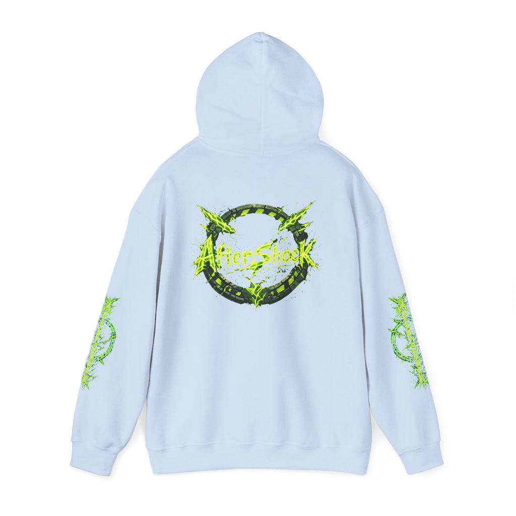 AfterShock Neon Green Circle Logo Hoodie