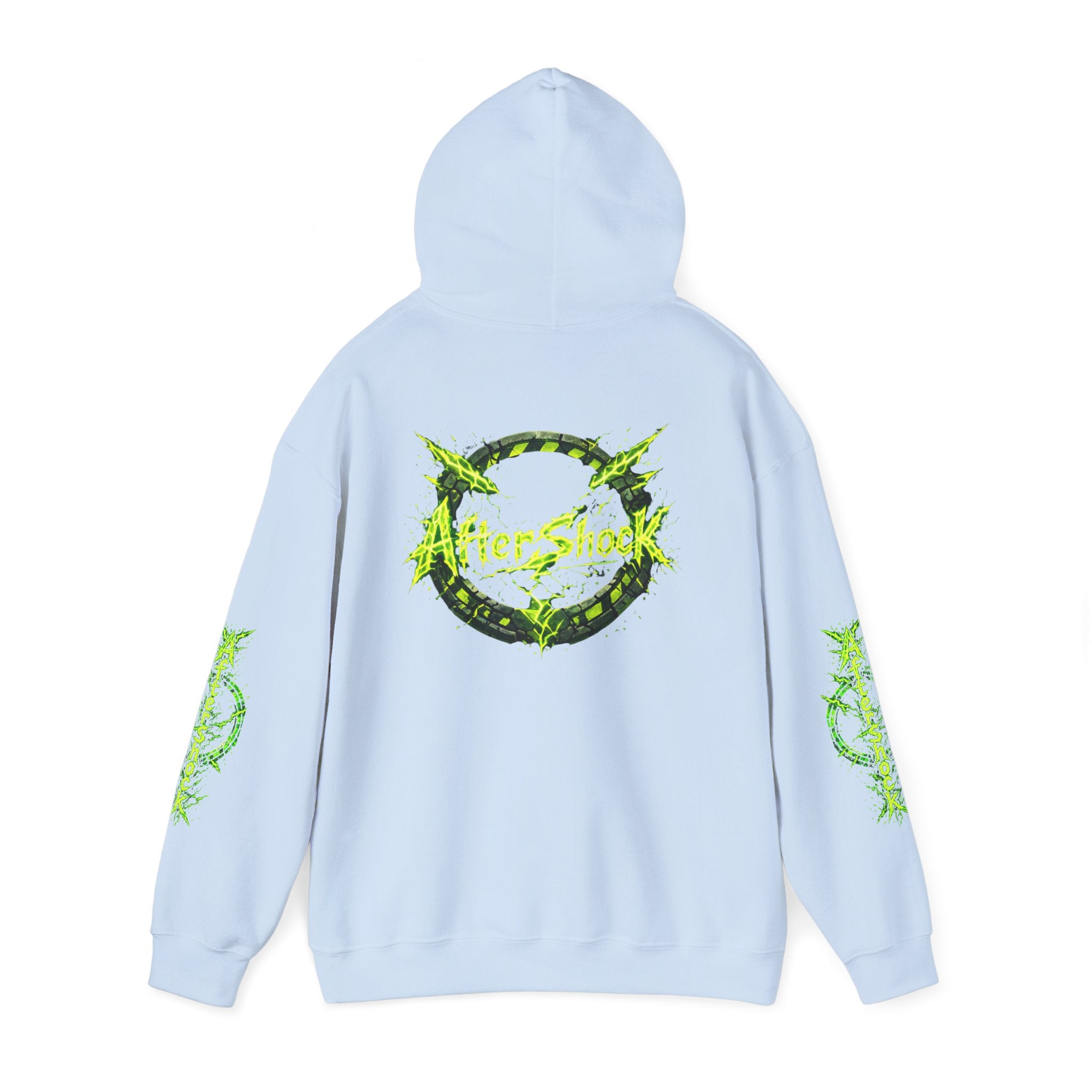 AfterShock Neon Green Circle Logo Hoodie