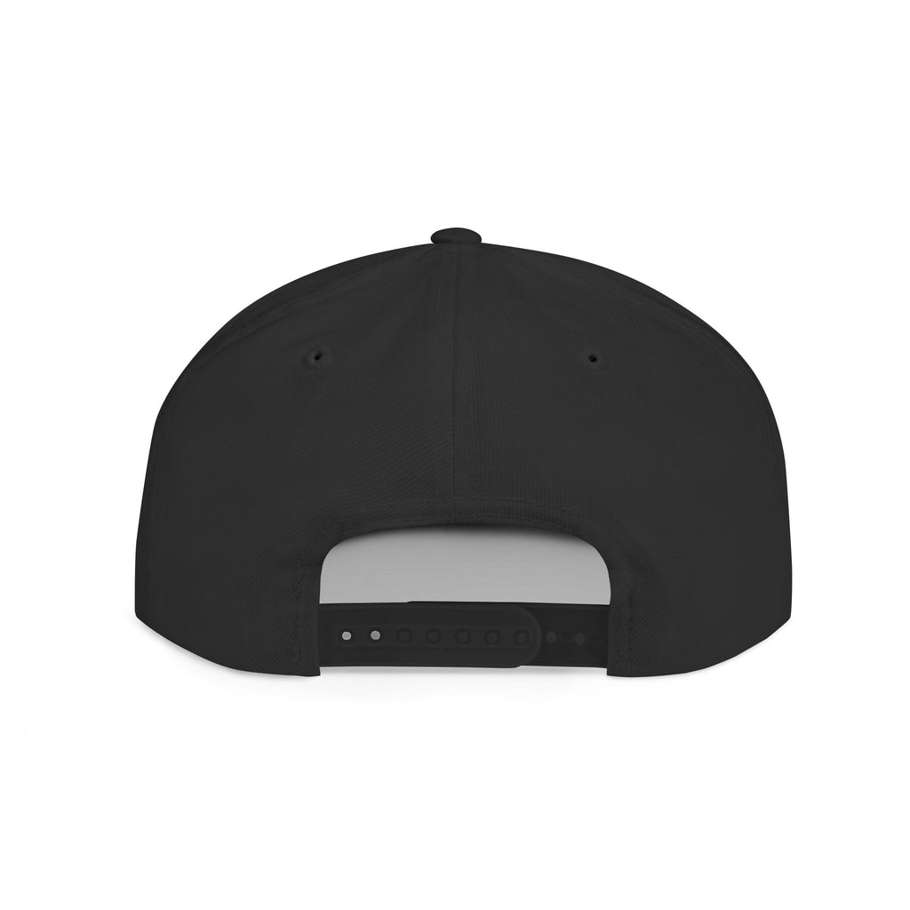 Flat Bill Snapback Hat — "Aftershock" Neon Splatter Streetwear Cap