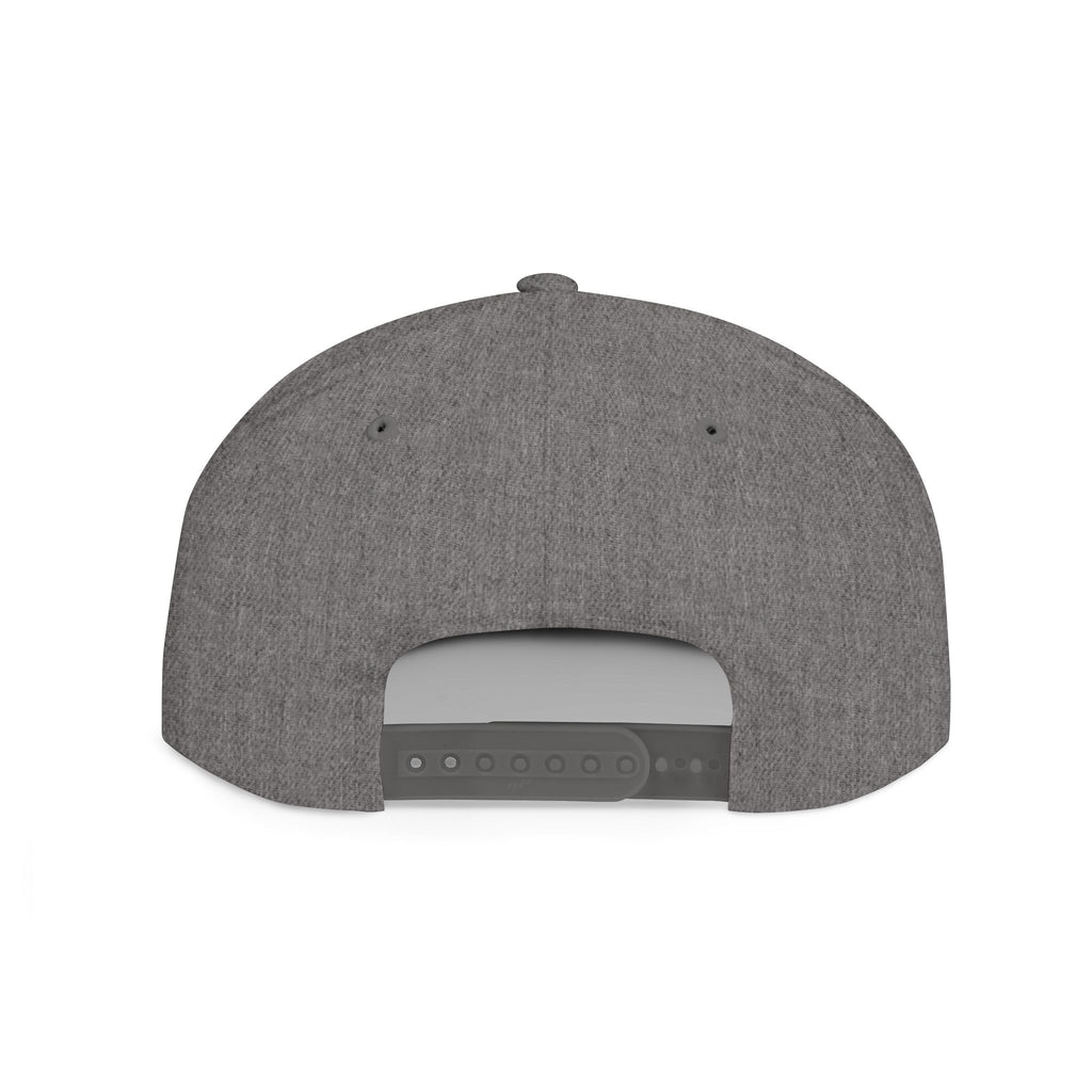 Flat Bill Snapback Hat — "Aftershock" Neon Splatter Streetwear Cap