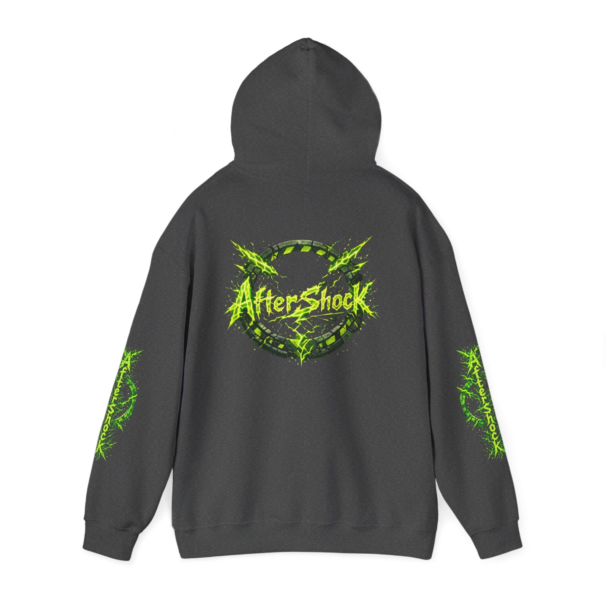 AfterShock Neon Green Circle Logo Hoodie
