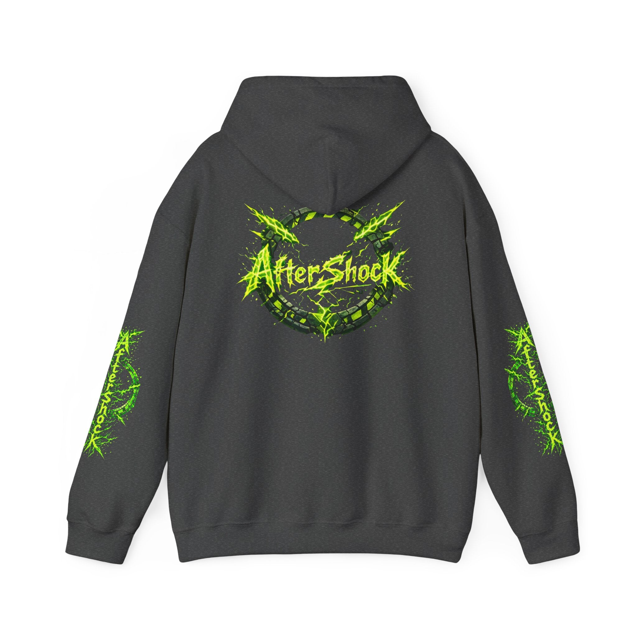 AfterShock Neon Green Circle Logo Hoodie