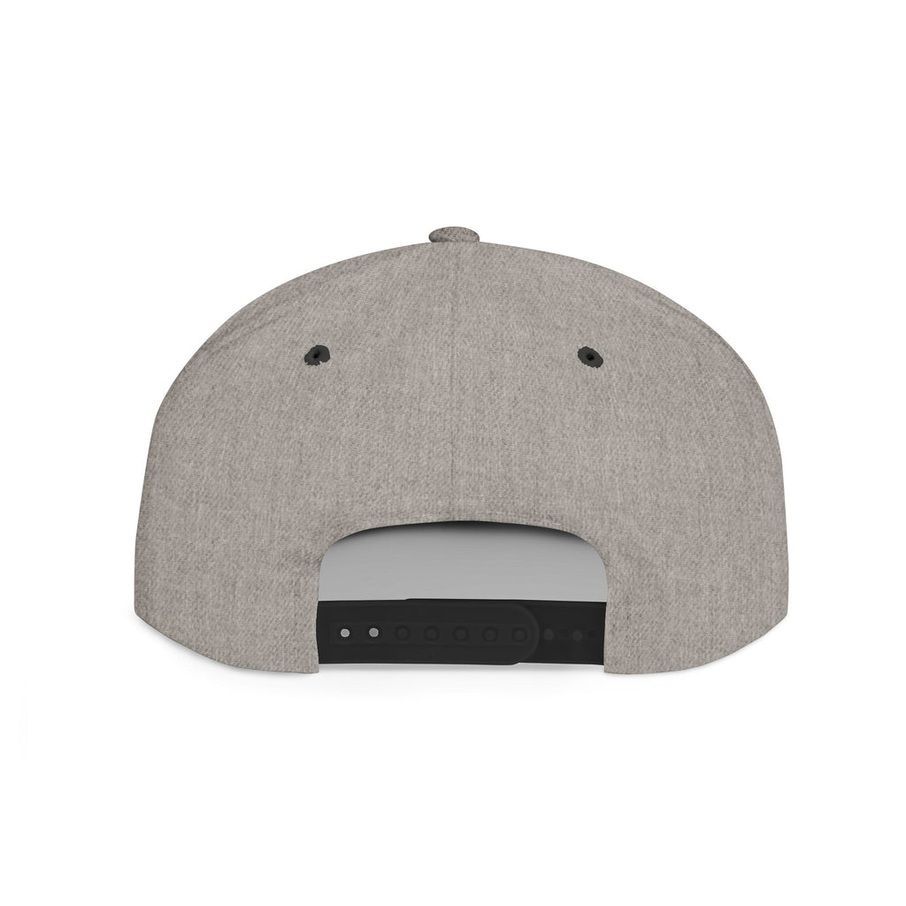 Flat Bill Snapback Hat — "Aftershock" Neon Splatter Streetwear Cap