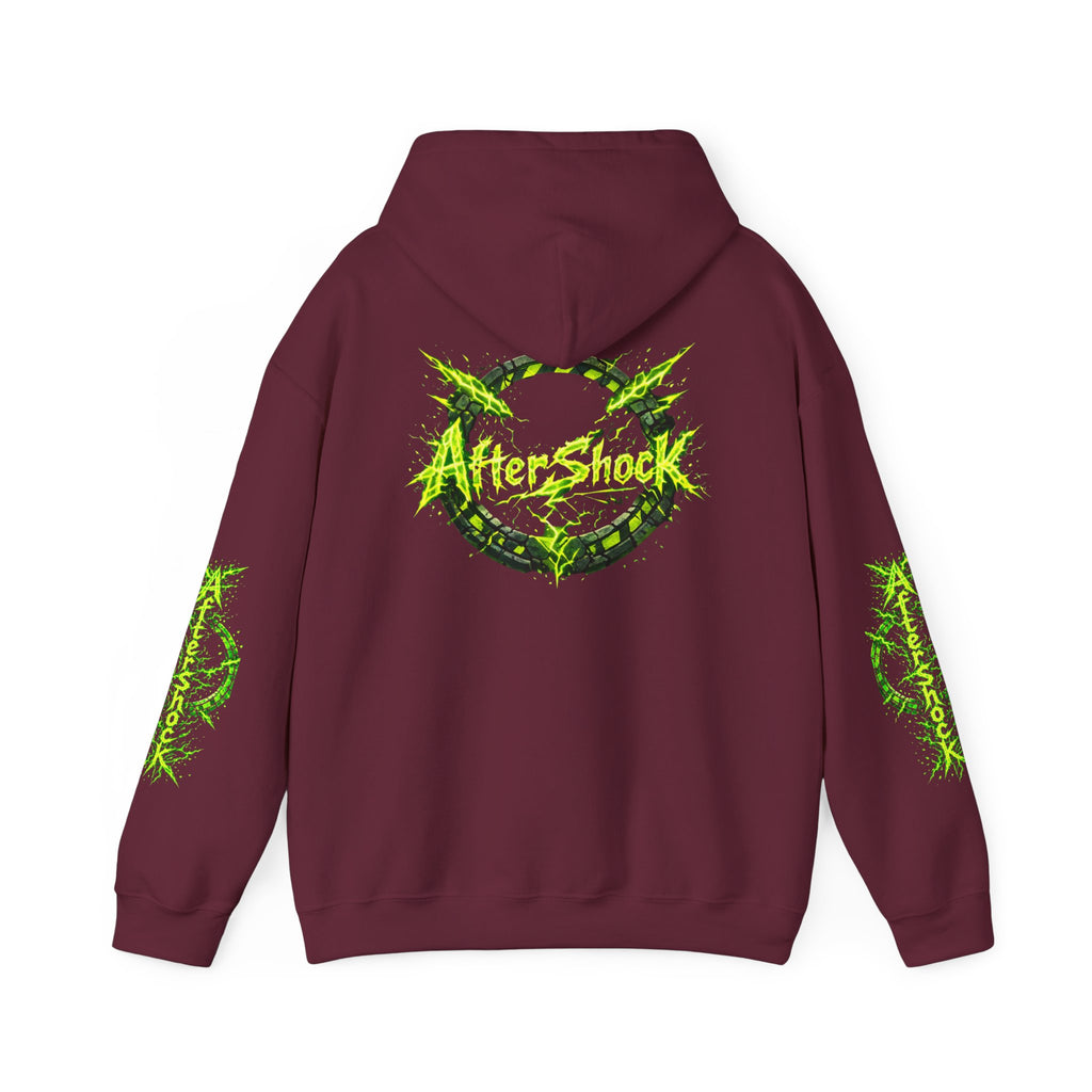 AfterShock Neon Green Circle Logo Hoodie
