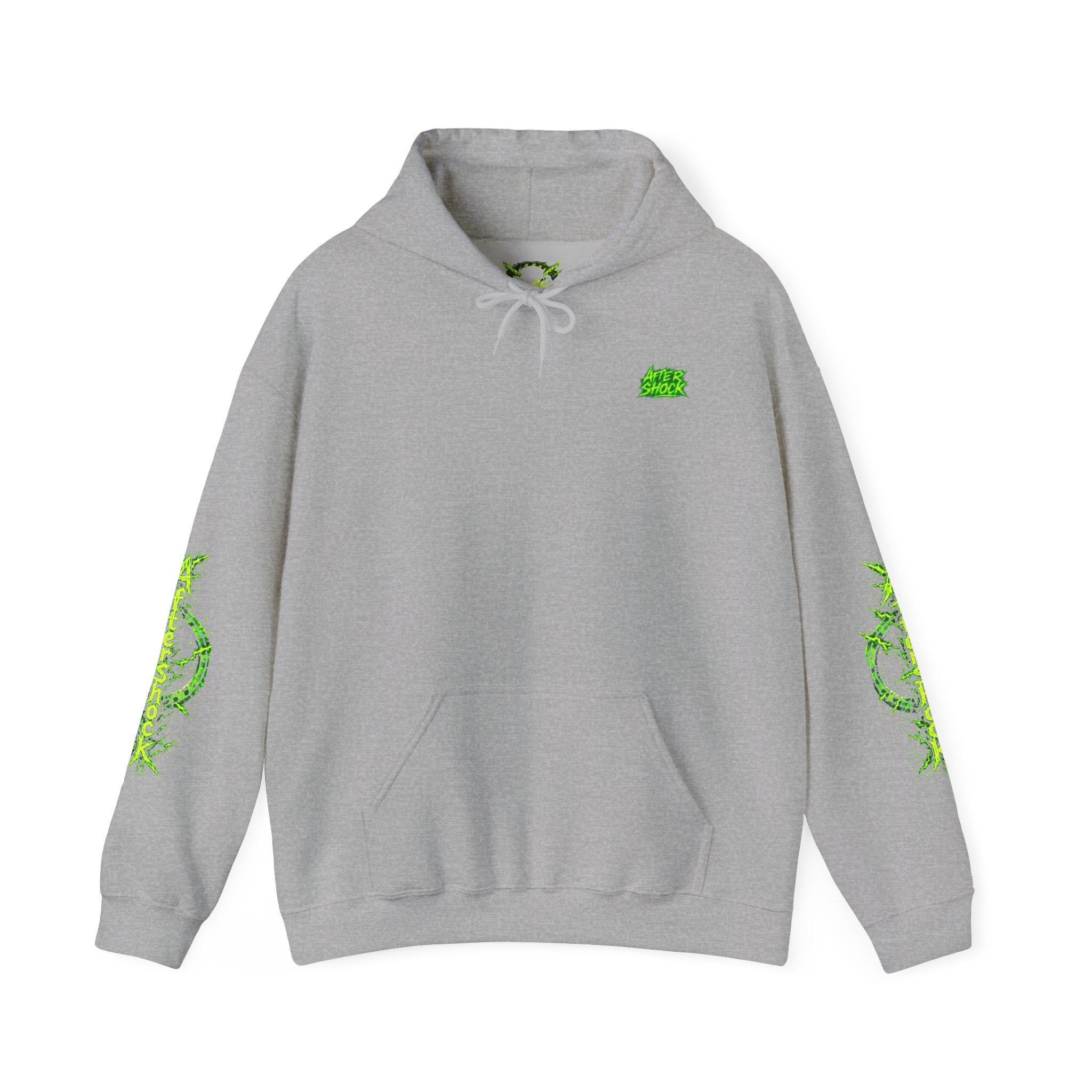 AfterShock Neon Green Circle Logo Hoodie