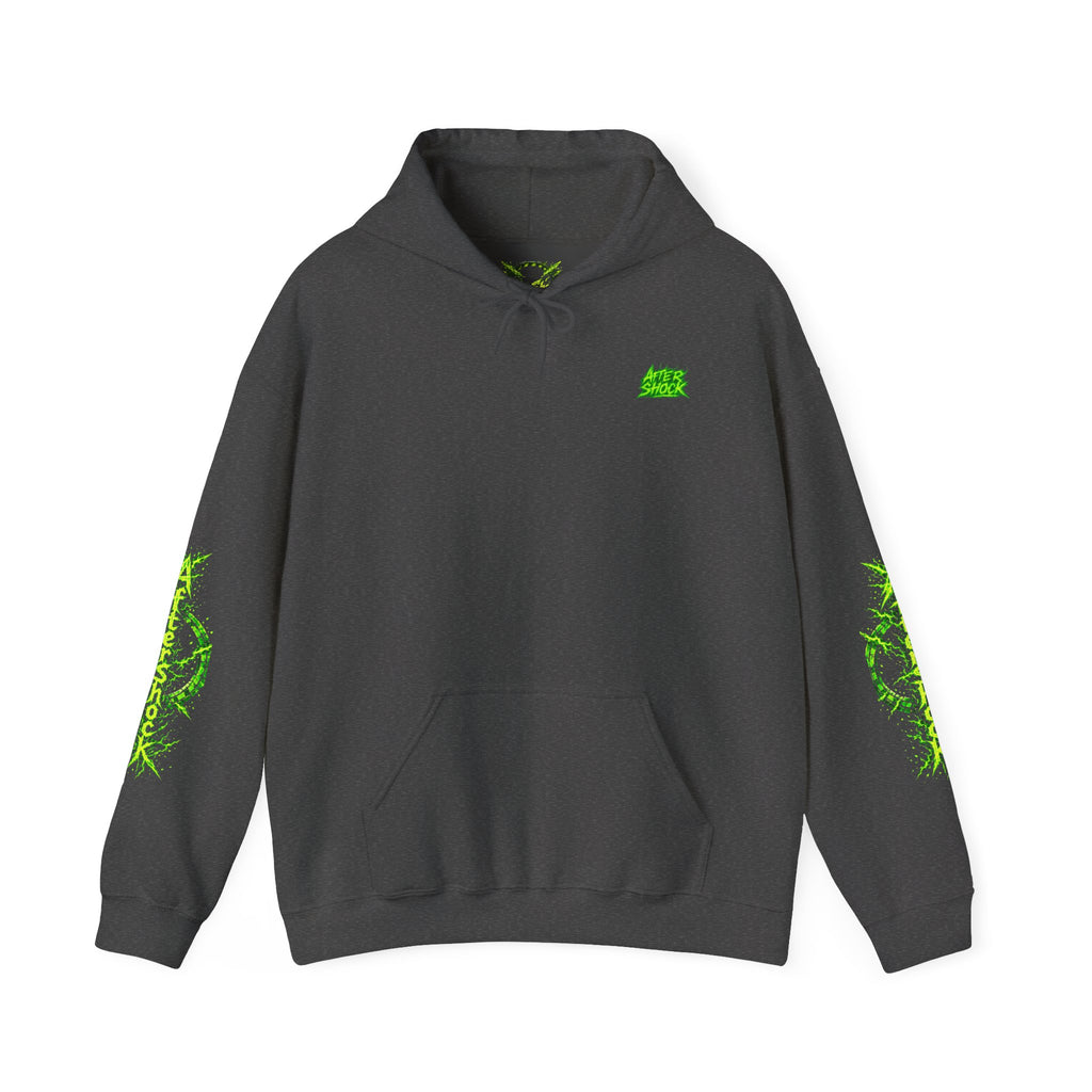 AfterShock Neon Green Circle Logo Hoodie