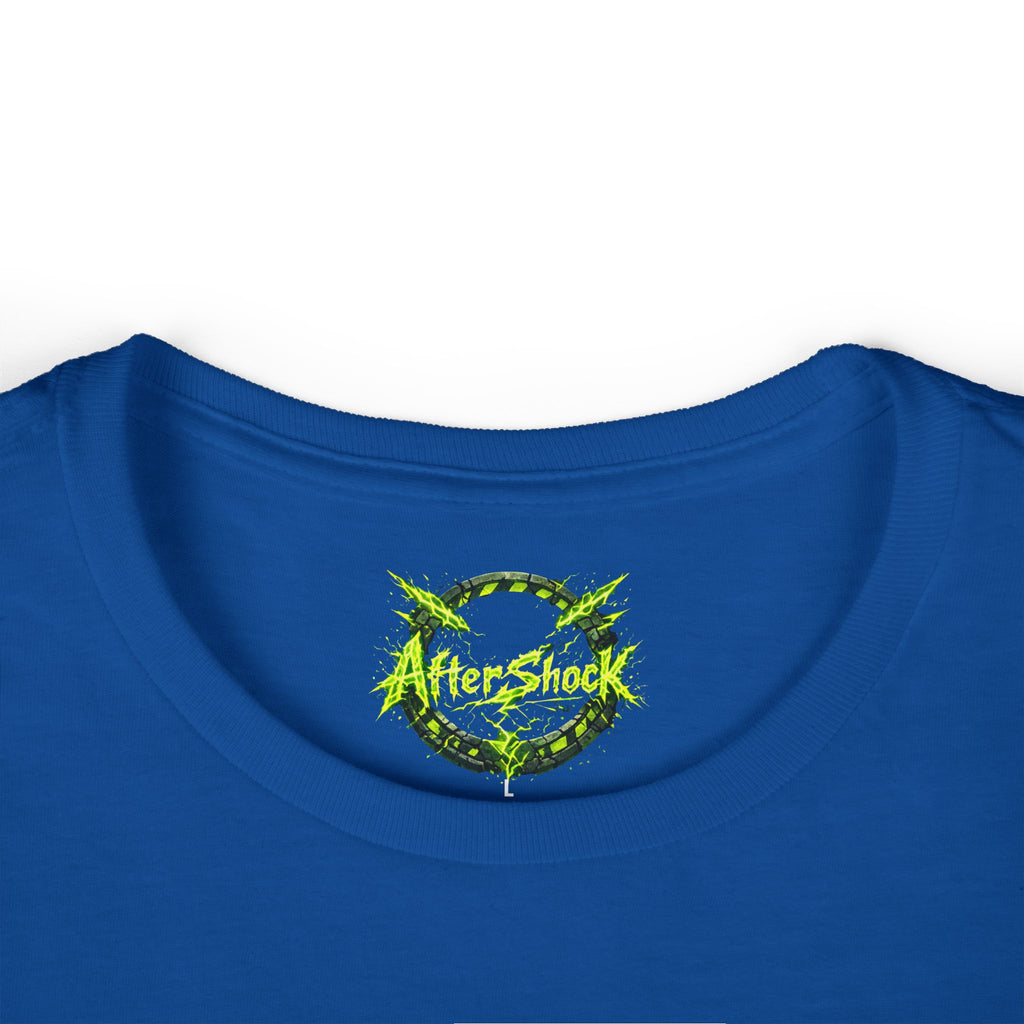 Aftershock Graphic Tee — Neon Green Grunge Women's T-Shirt