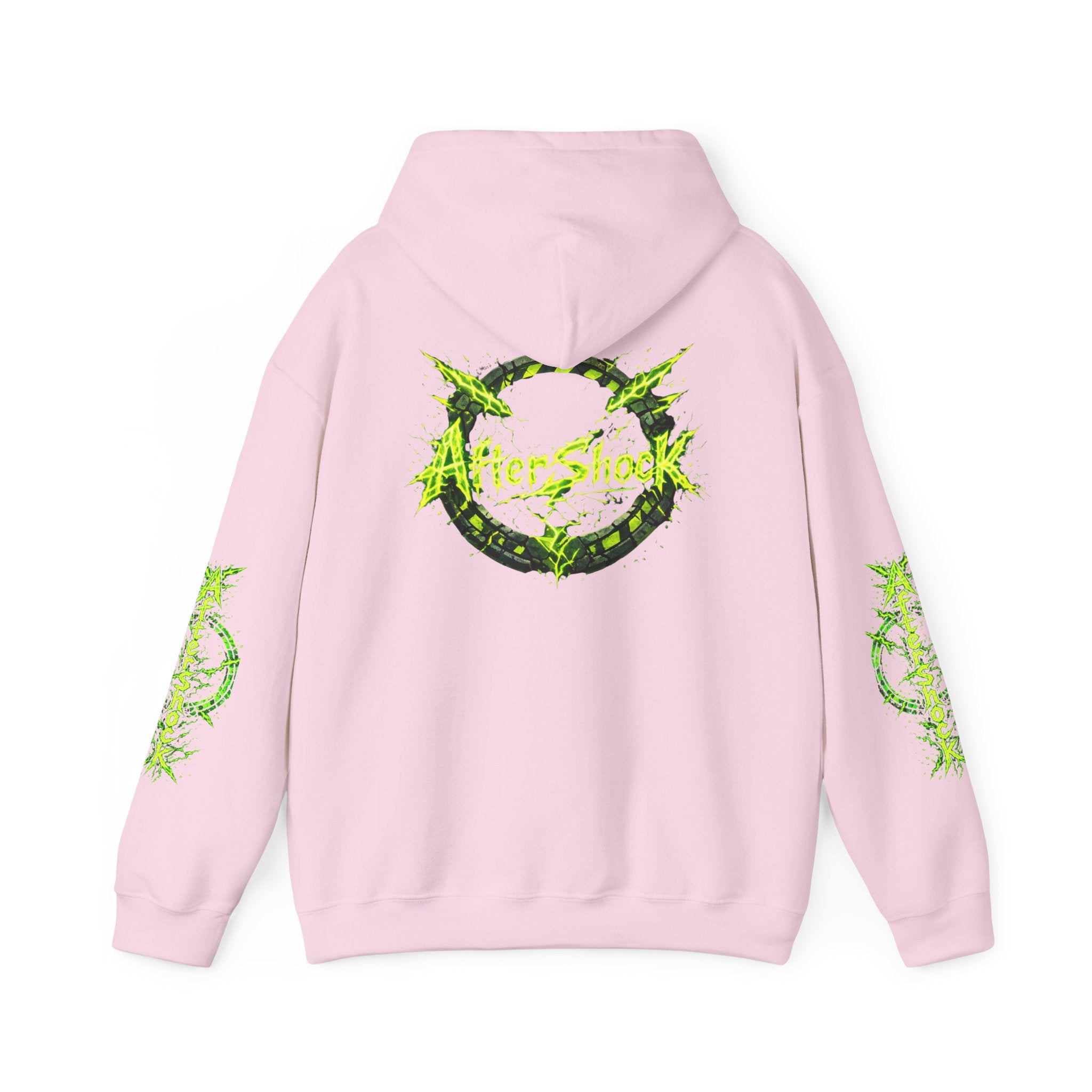 AfterShock Neon Green Circle Logo Hoodie