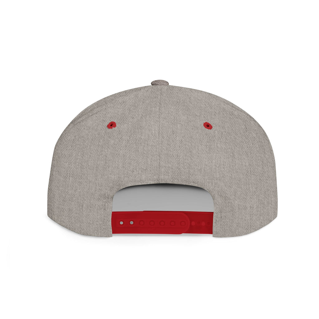 Flat Bill Snapback Hat — "Aftershock" Neon Splatter Streetwear Cap