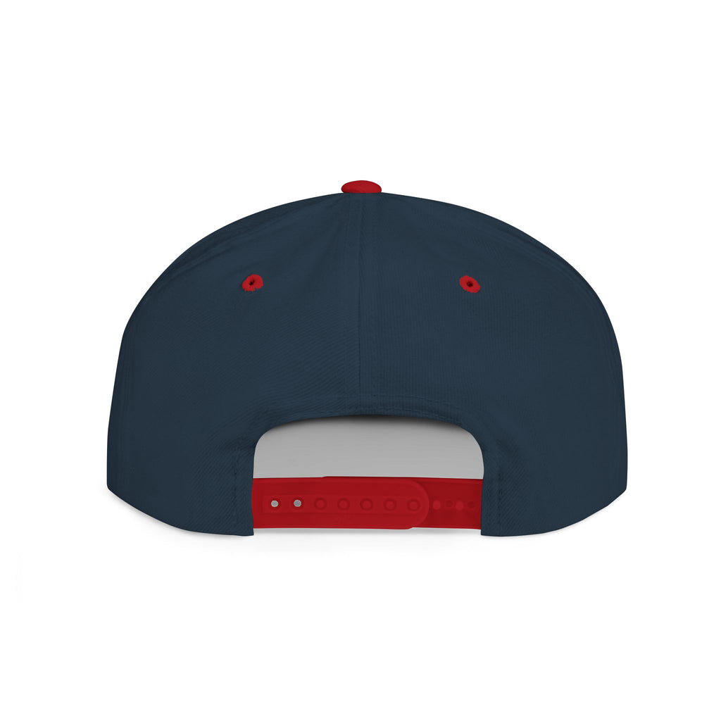 Flat Bill Snapback Hat — "Aftershock" Neon Splatter Streetwear Cap