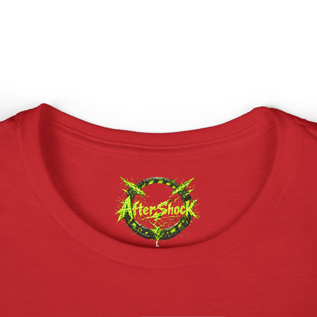 Aftershock Graphic Tee — Neon Green Grunge Women's T-Shirt