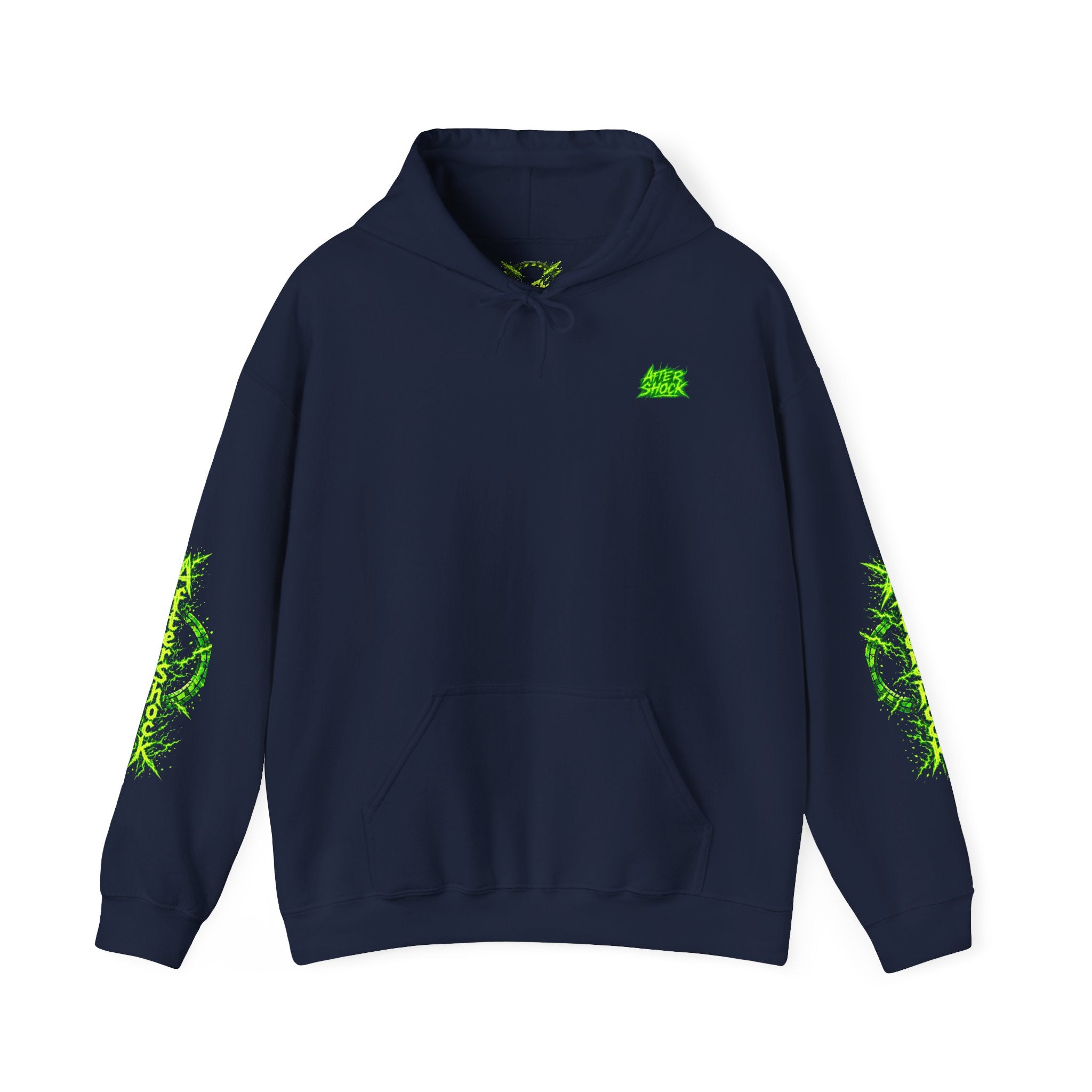 AfterShock Neon Green Circle Logo Hoodie