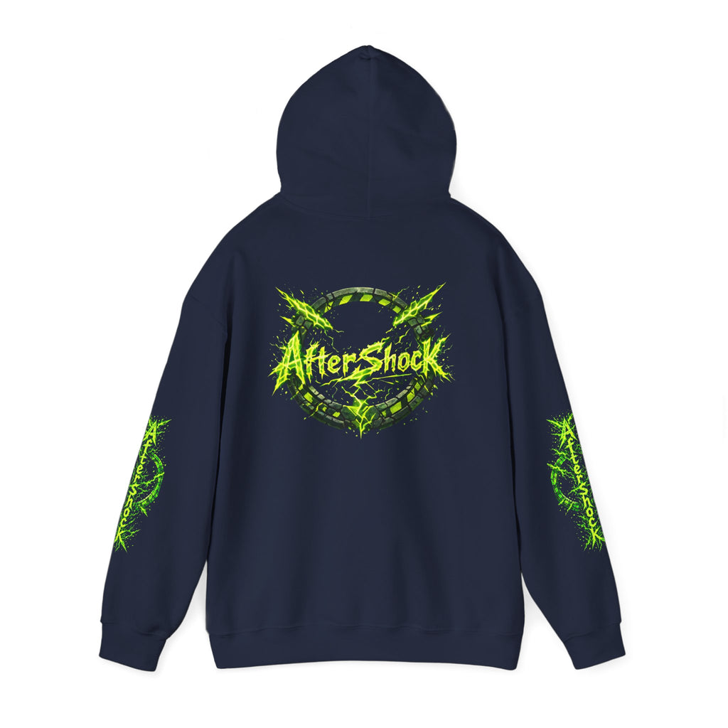 AfterShock Neon Green Circle Logo Hoodie