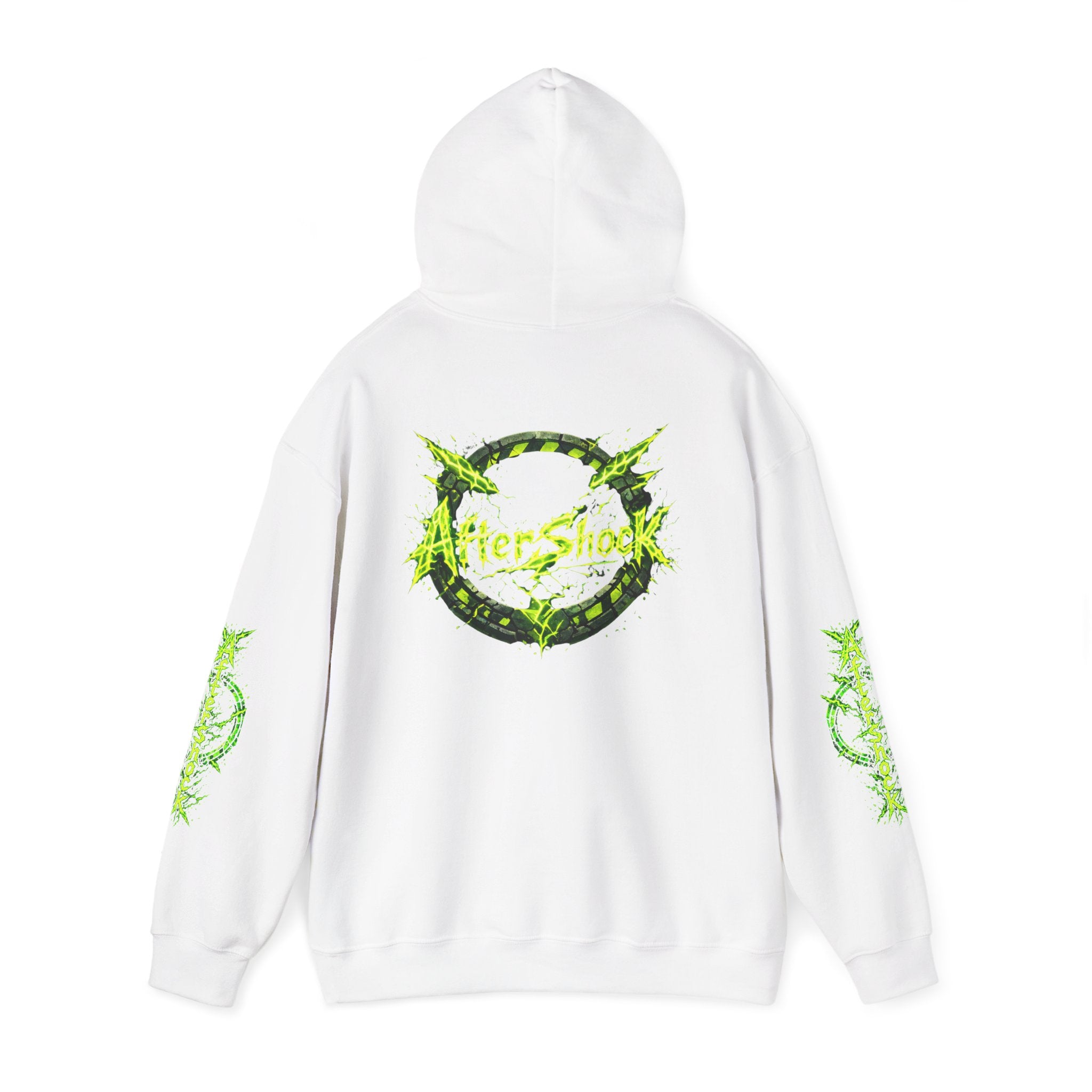 AfterShock Neon Green Circle Logo Hoodie