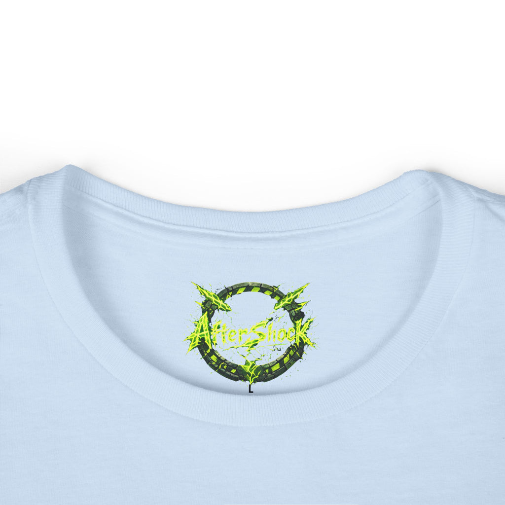 Aftershock Graphic Tee — Neon Green Grunge Women's T-Shirt