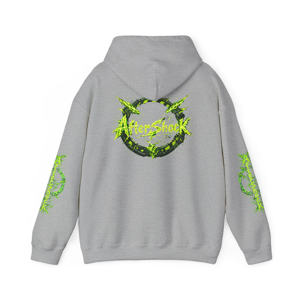 AfterShock Neon Green Circle Logo Hoodie