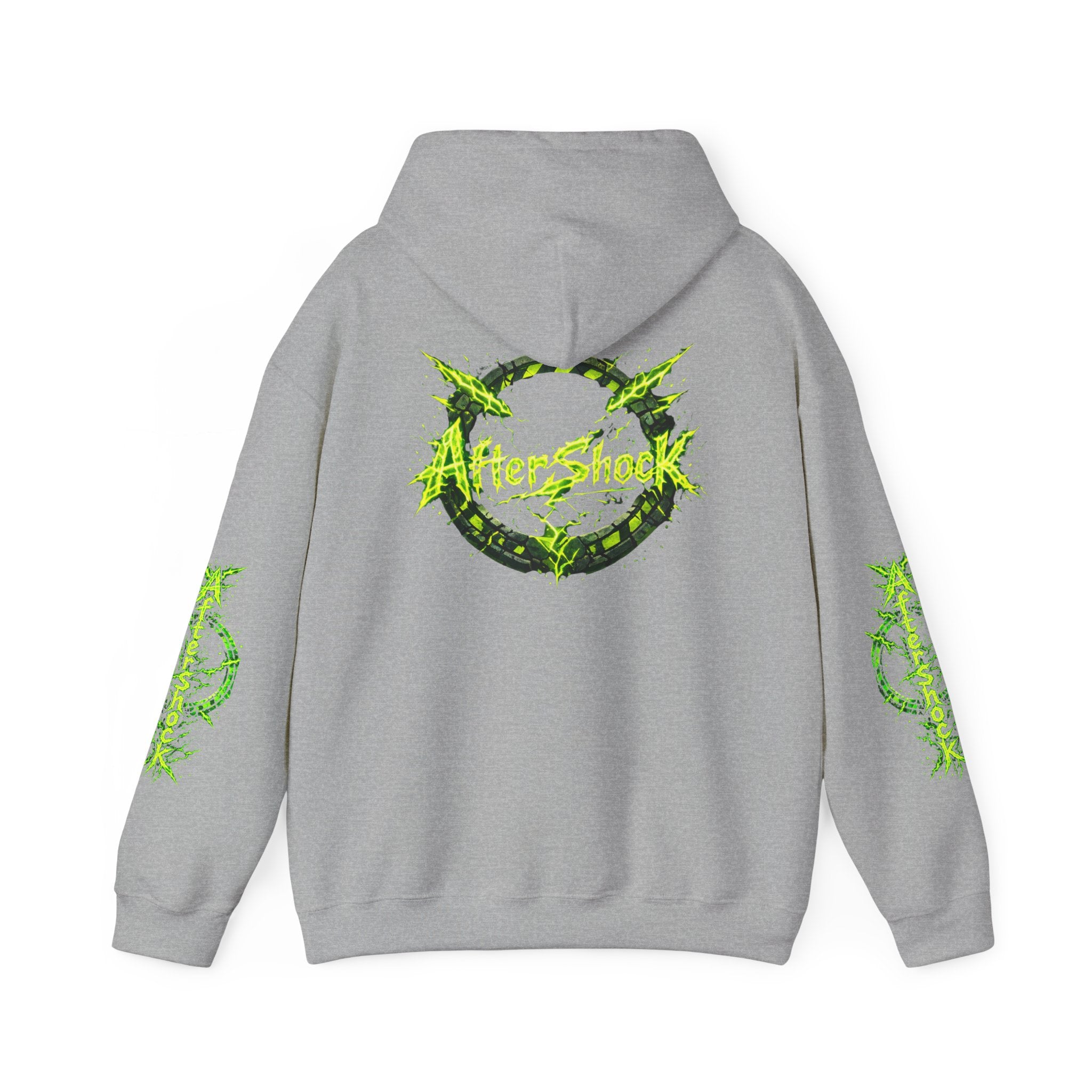 AfterShock Neon Green Circle Logo Hoodie
